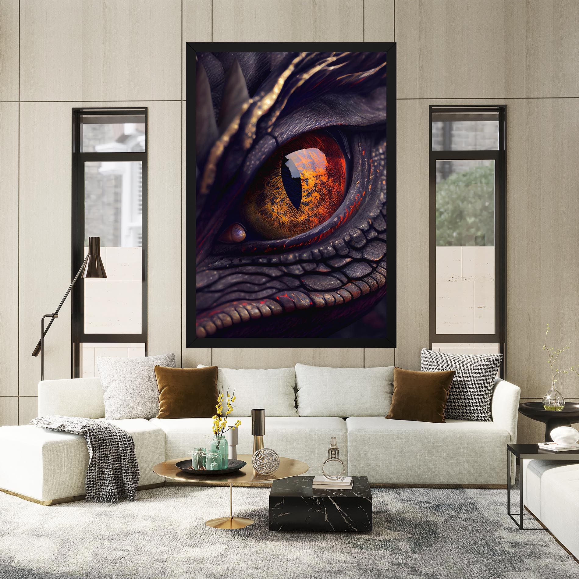 Close Up Red Eye Dragon mockup 2