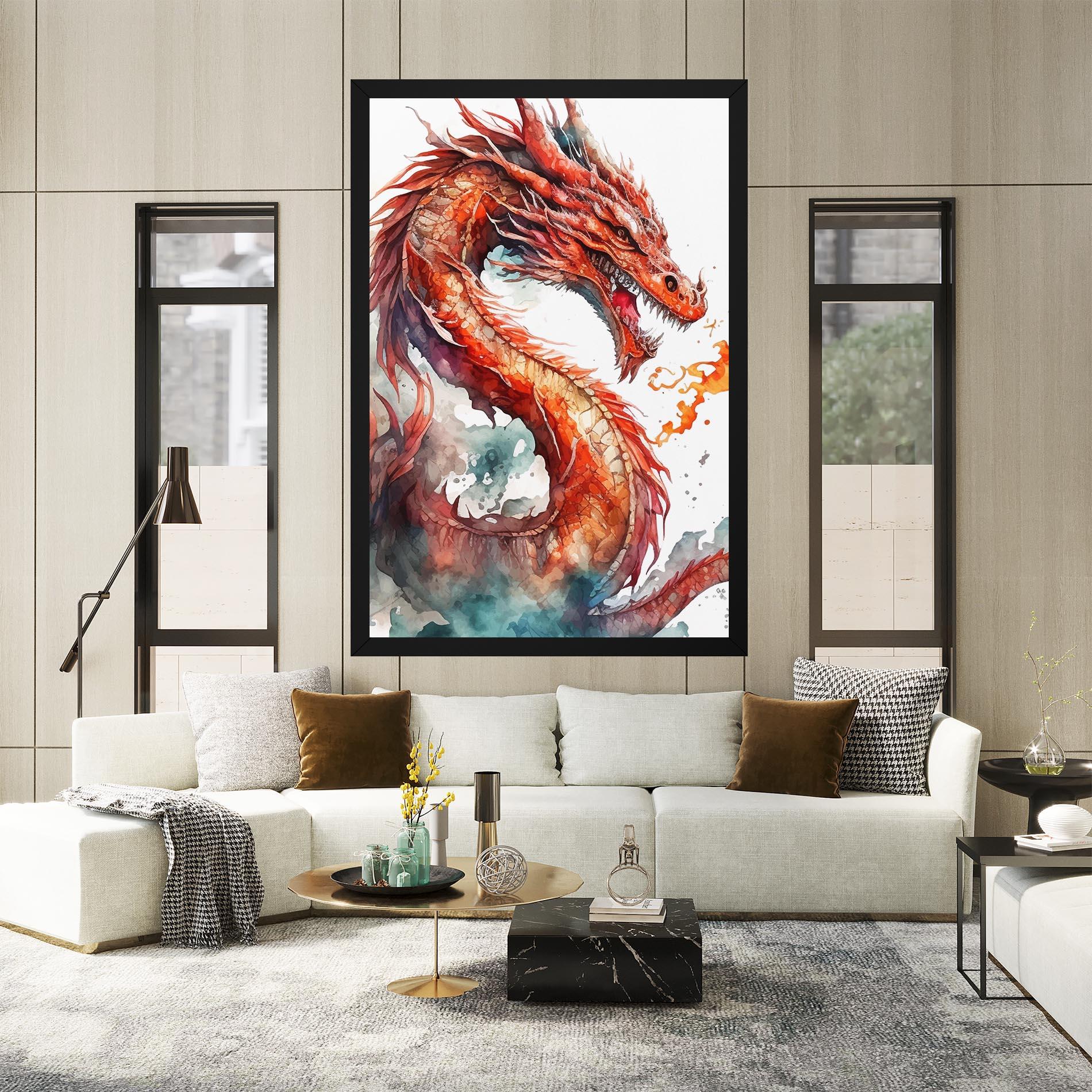 Vászonkép Fire Dragon mockup 2