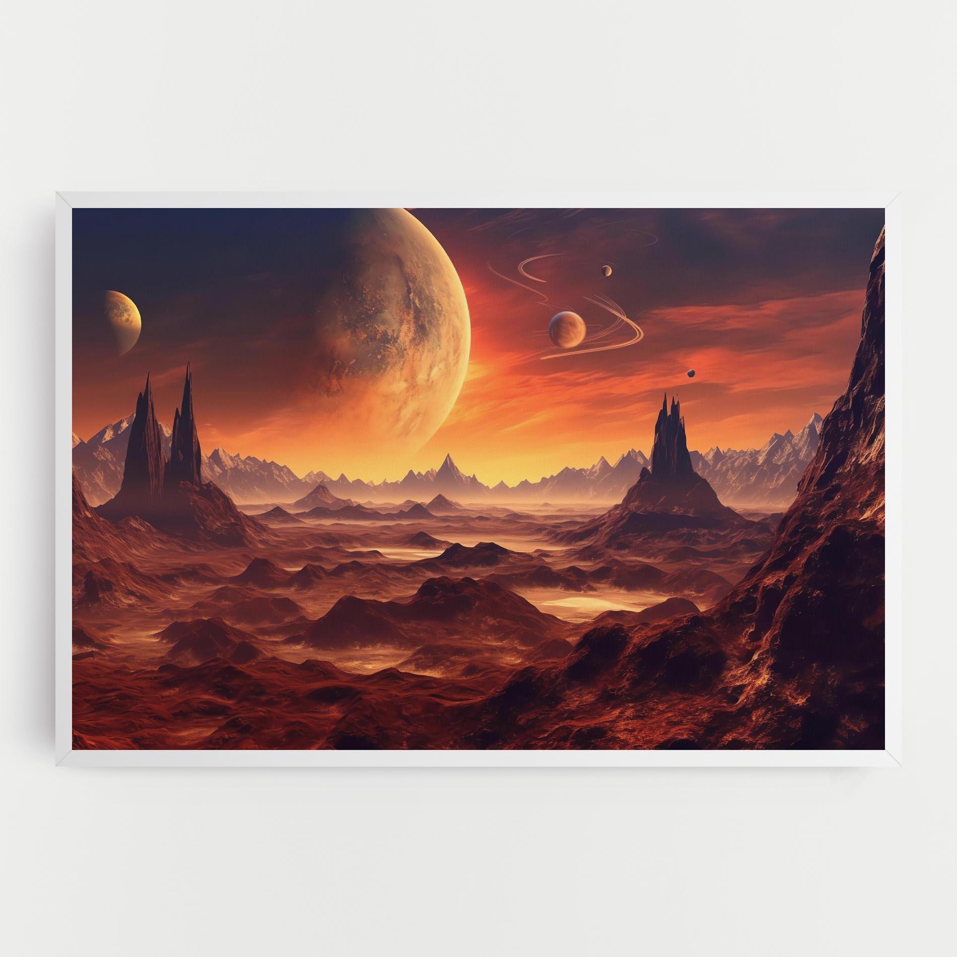 Vászonkép Fiery Orange Sunset mockup 0