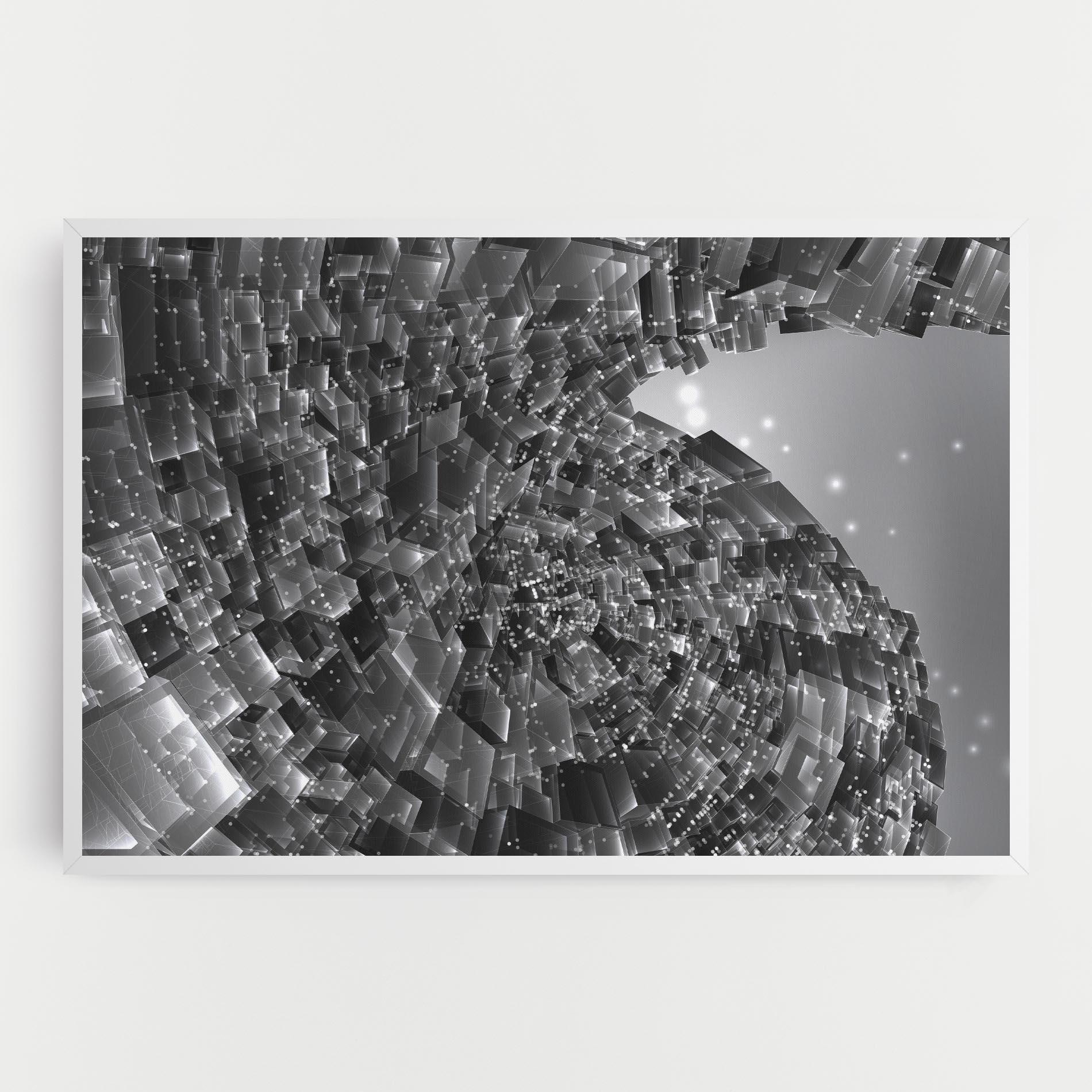 Vászonkép Grey Shape View mockup 0