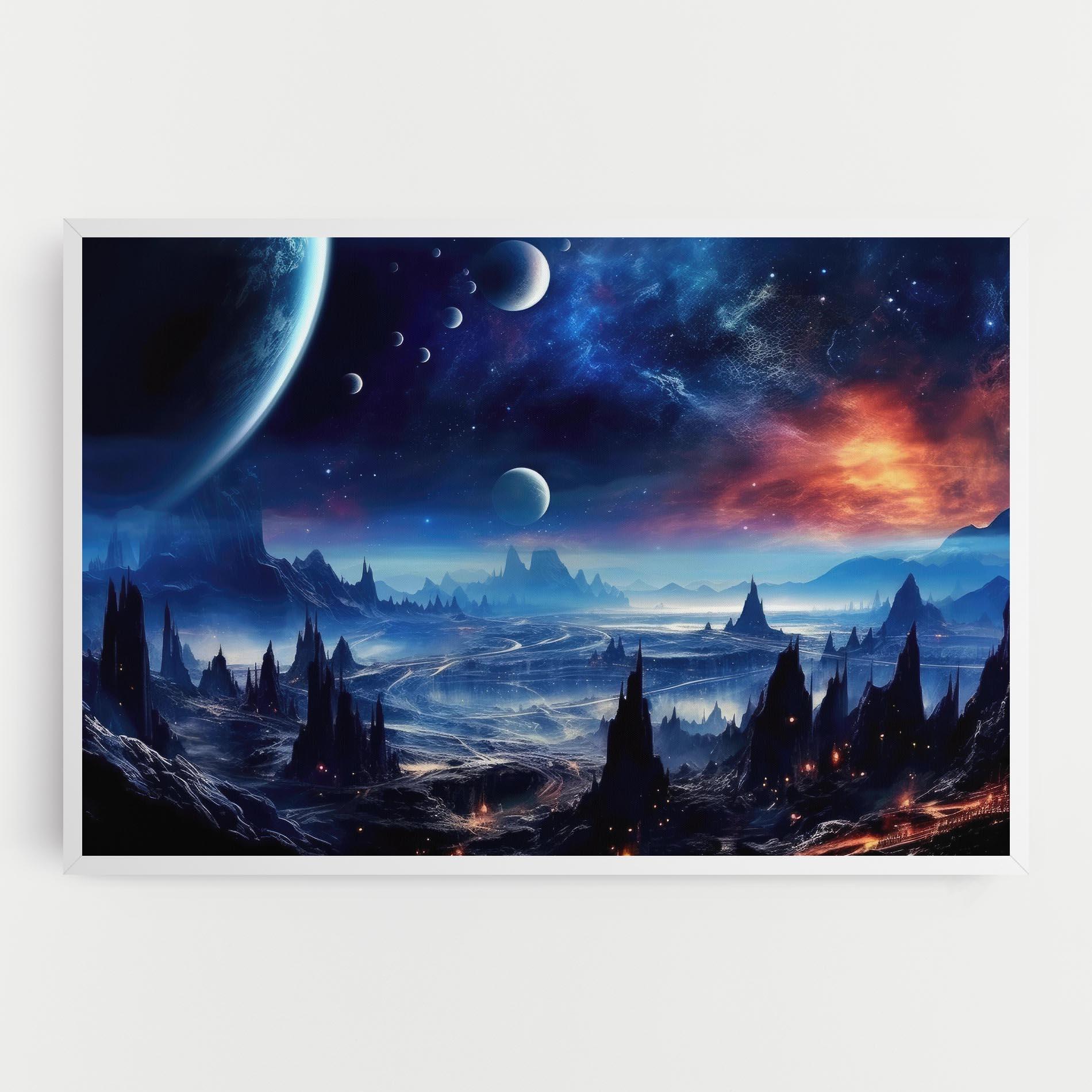 Vászonkép Planets And Stars mockup 0