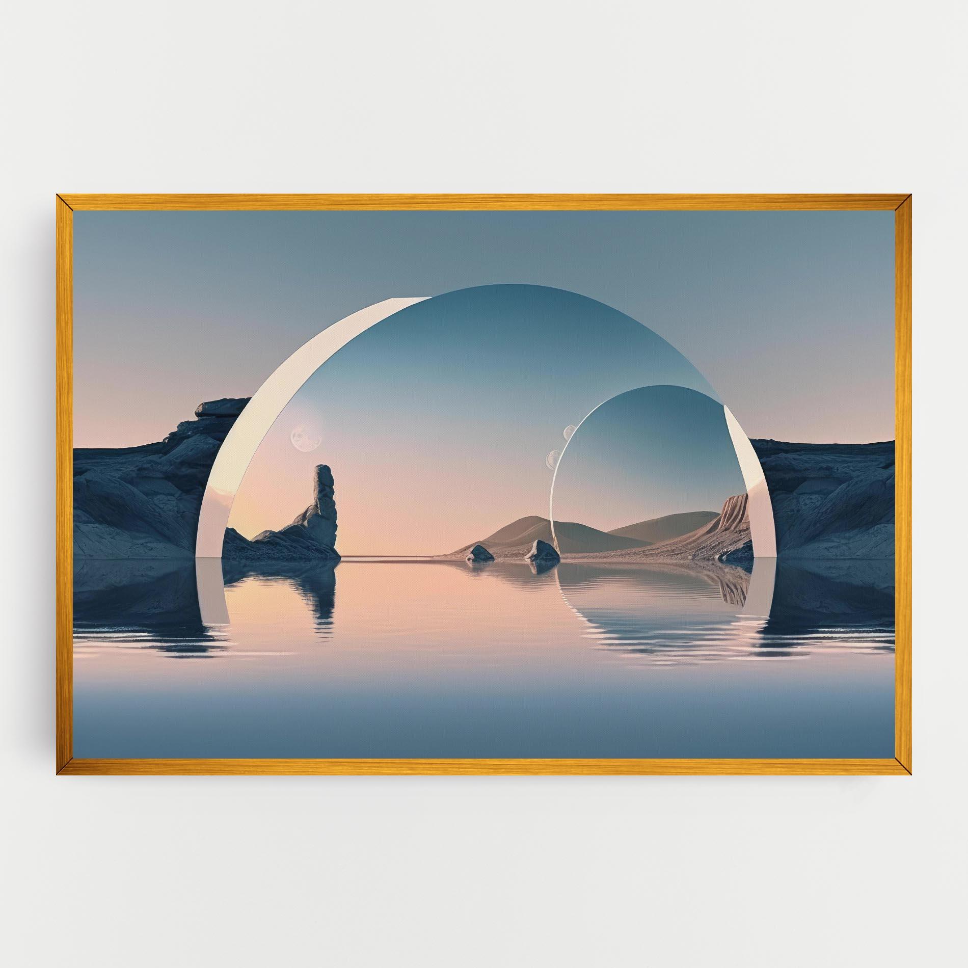 Vászonkép 3d Fantastic Elements mockup 0