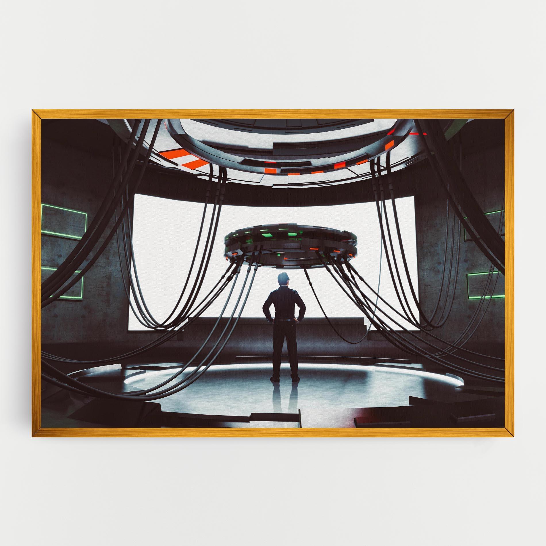 Vászonkép Cyber Chronicle mockup 0