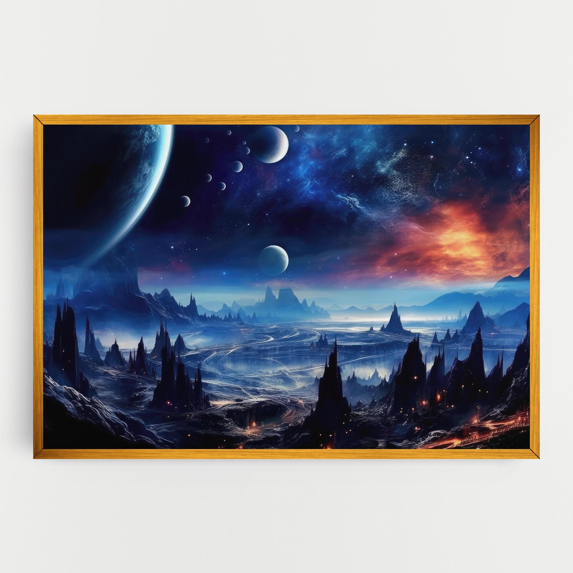 Vászonkép Planets And Stars mockup 0