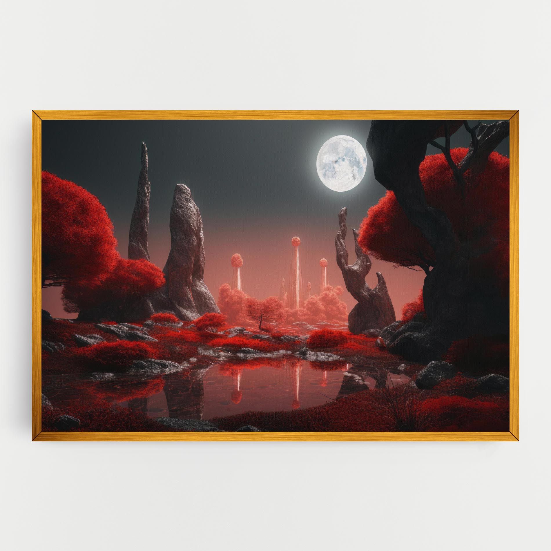 Red Alien Trees mockup 0