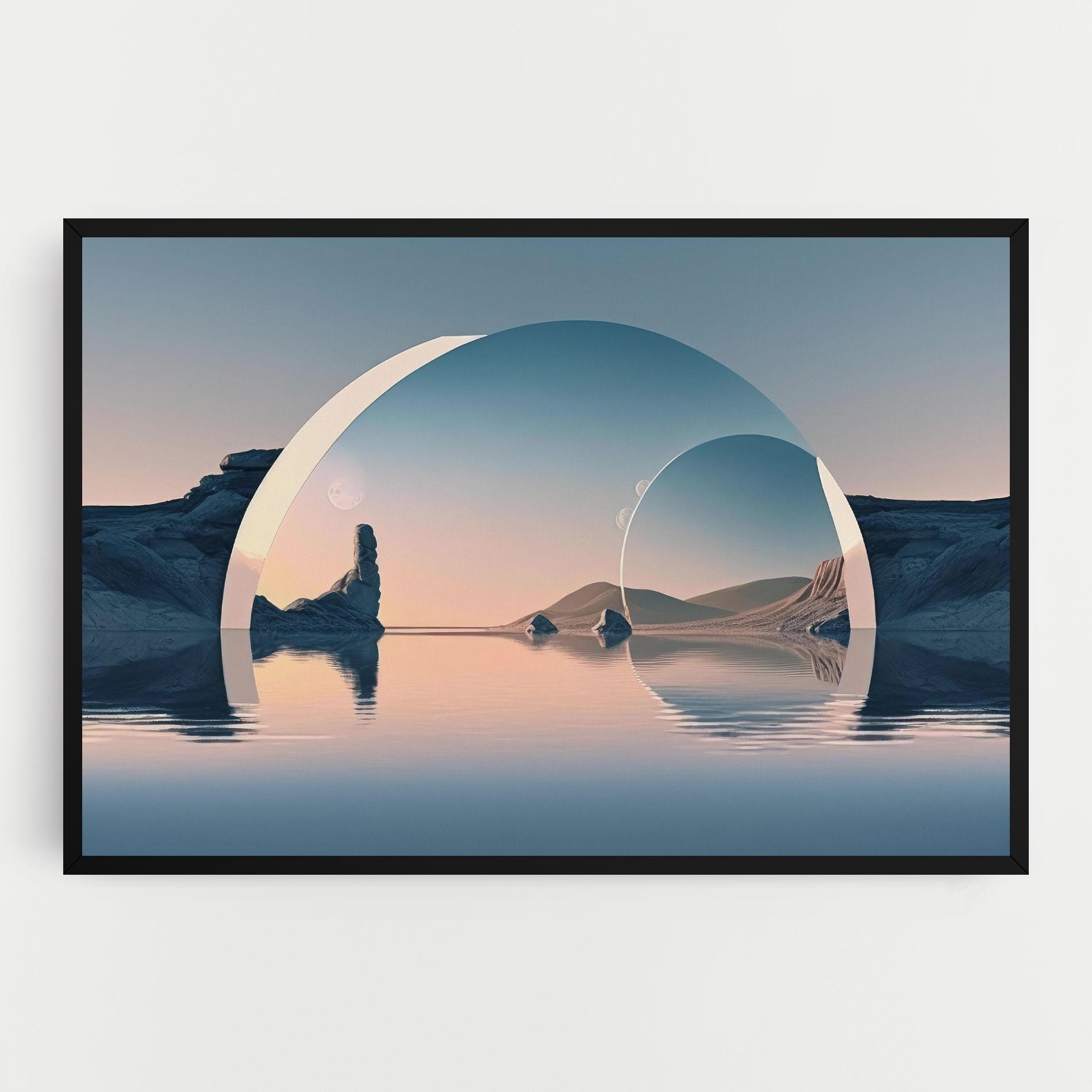 Vászonkép 3d Fantastic Elements mockup 0