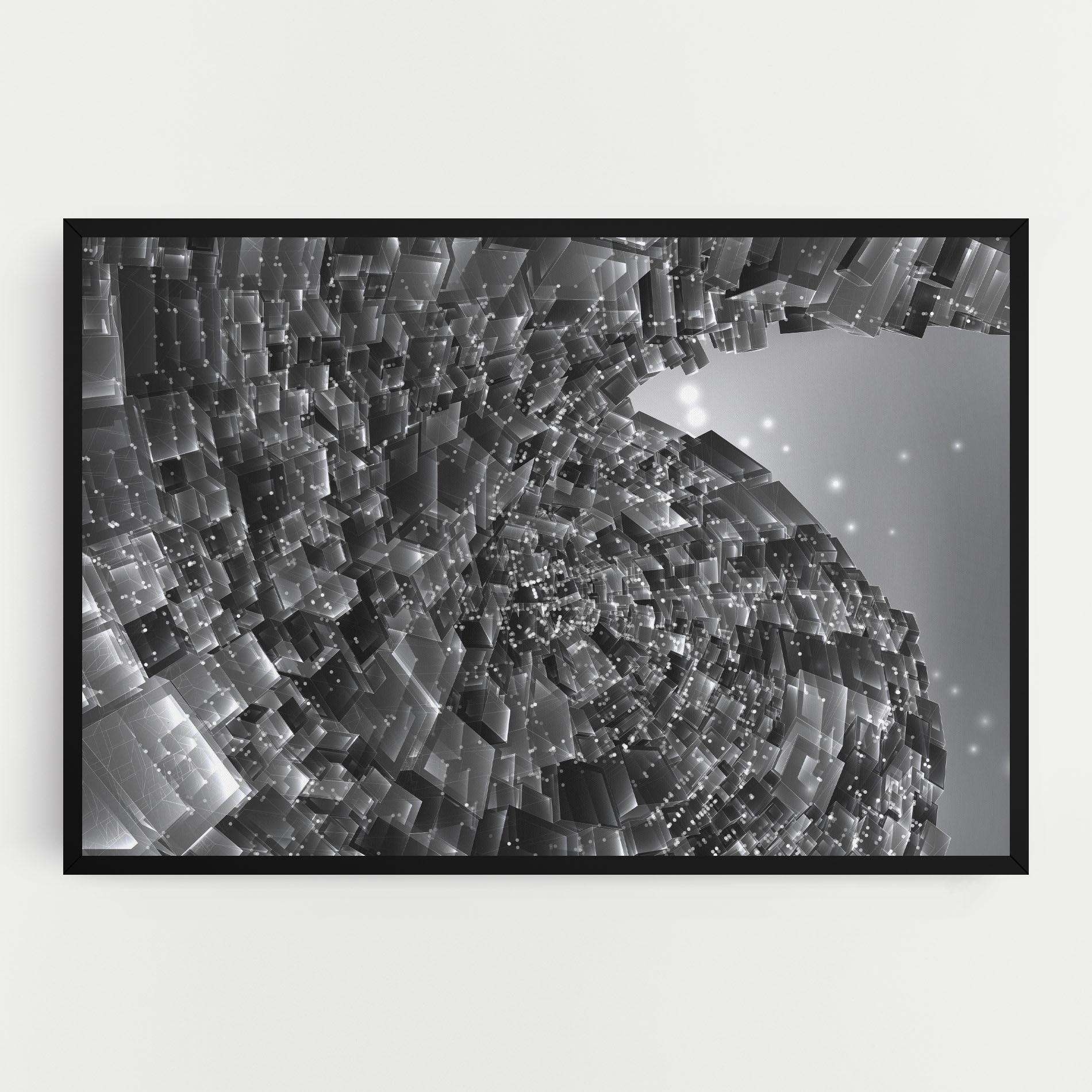 Vászonkép Grey Shape View mockup 0