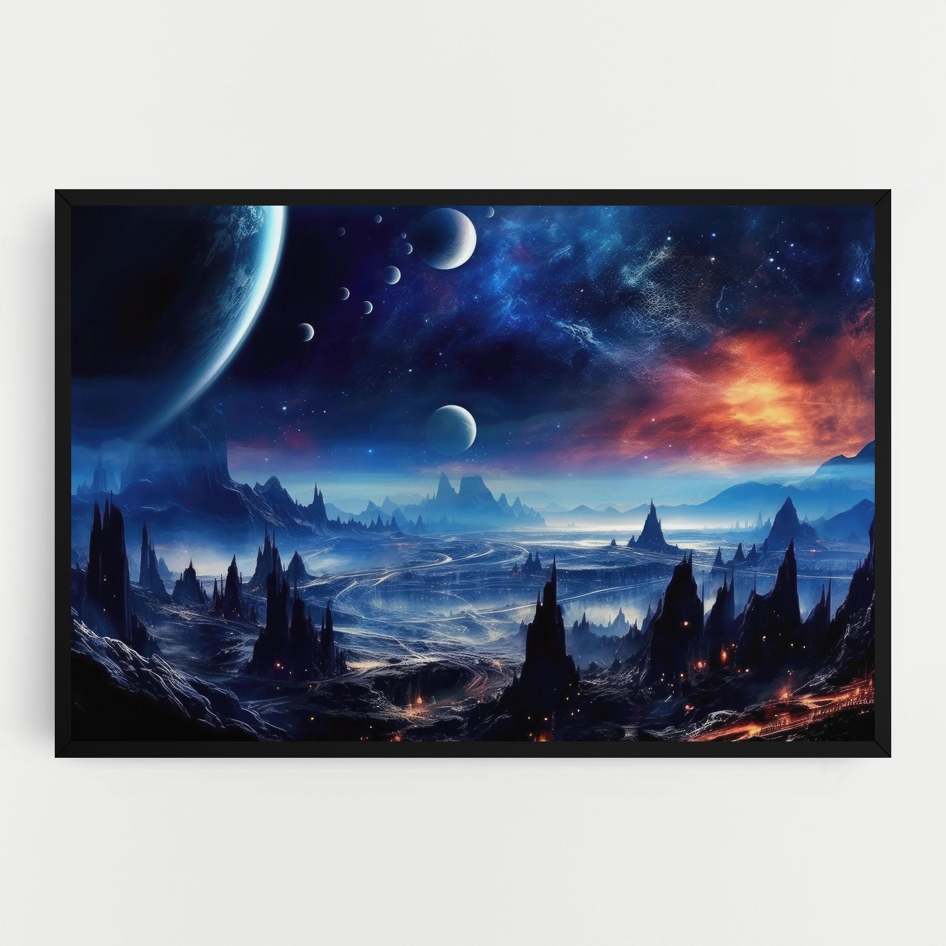 Vászonkép Planets And Stars mockup 0