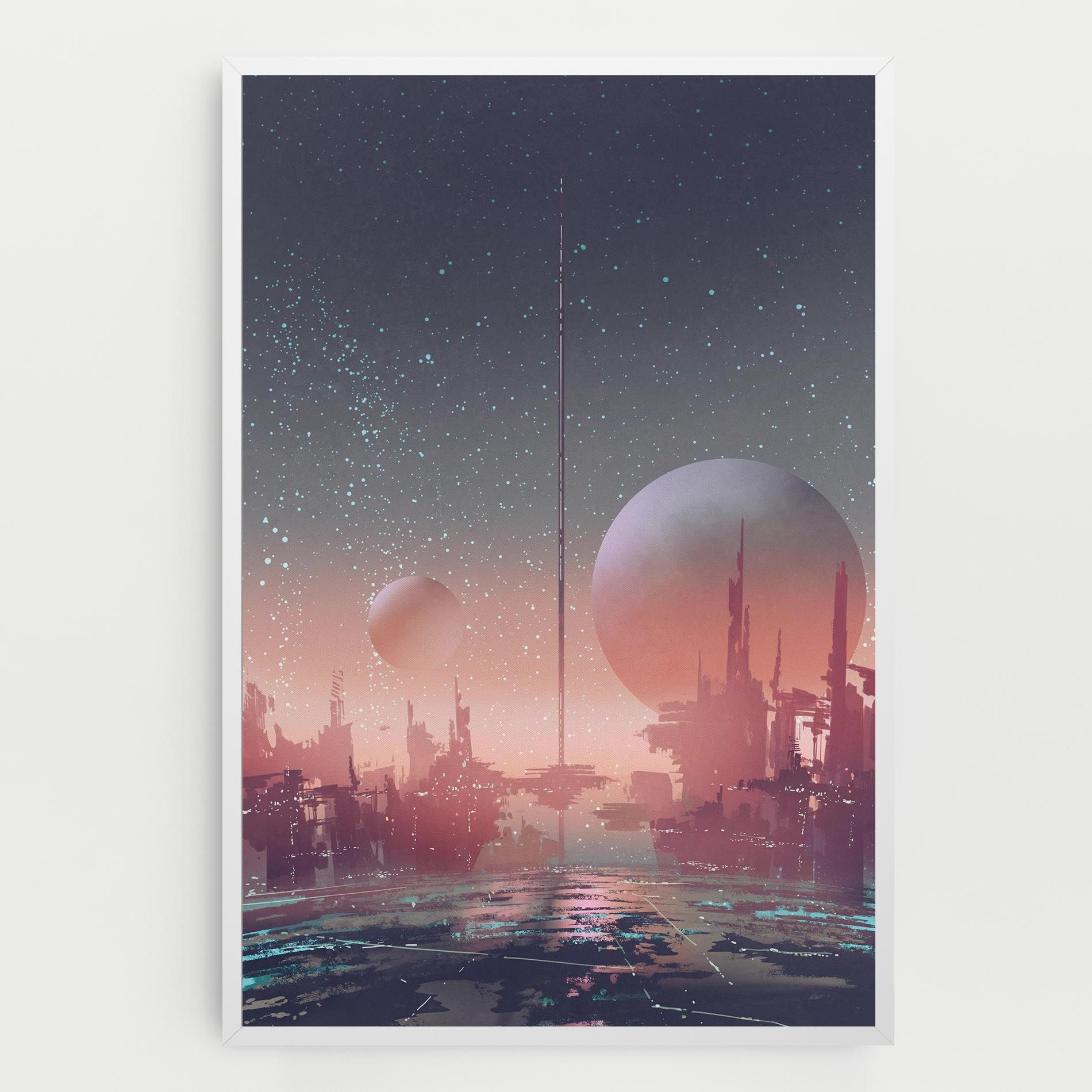 Futuristic Alien Buildings mockup 0