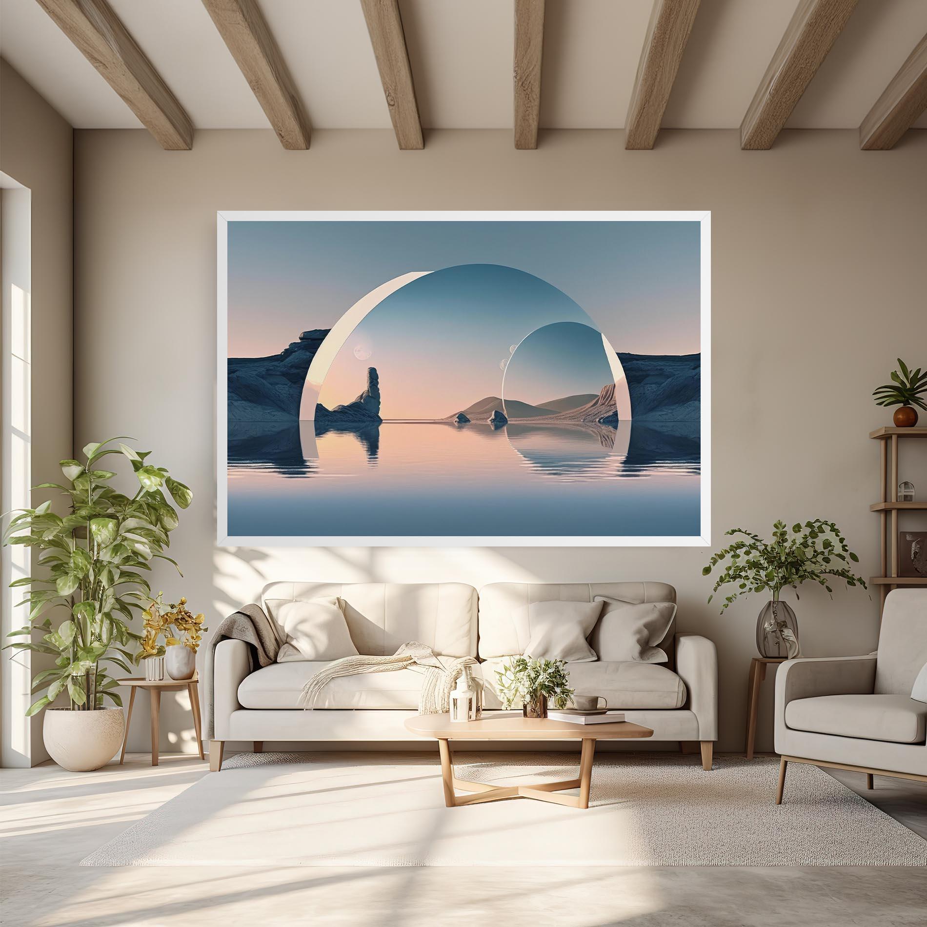 Vászonkép 3d Fantastic Elements mockup 6