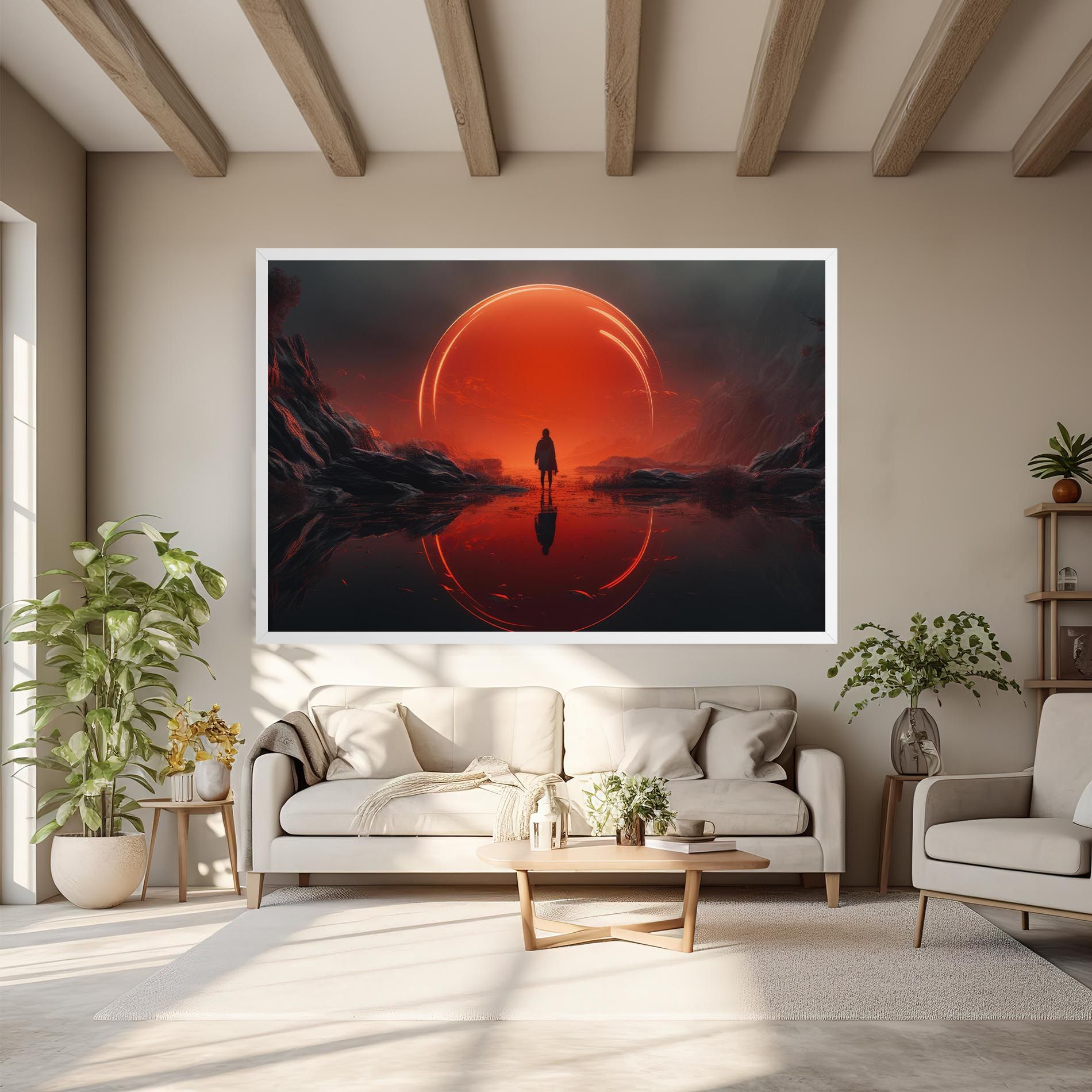 Man Orange Orb mockup 6