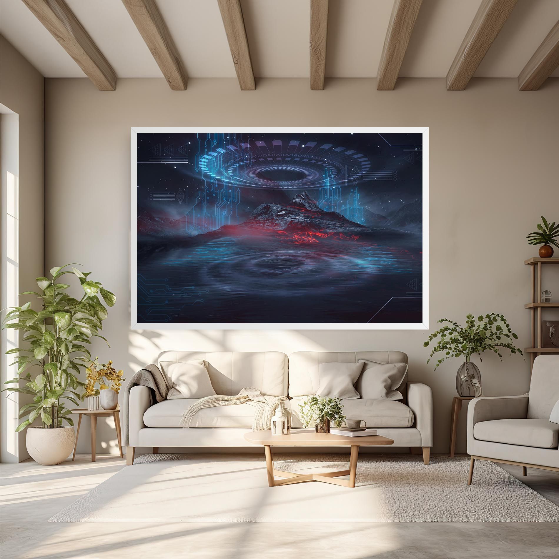 Neon Space Galaxy mockup 6