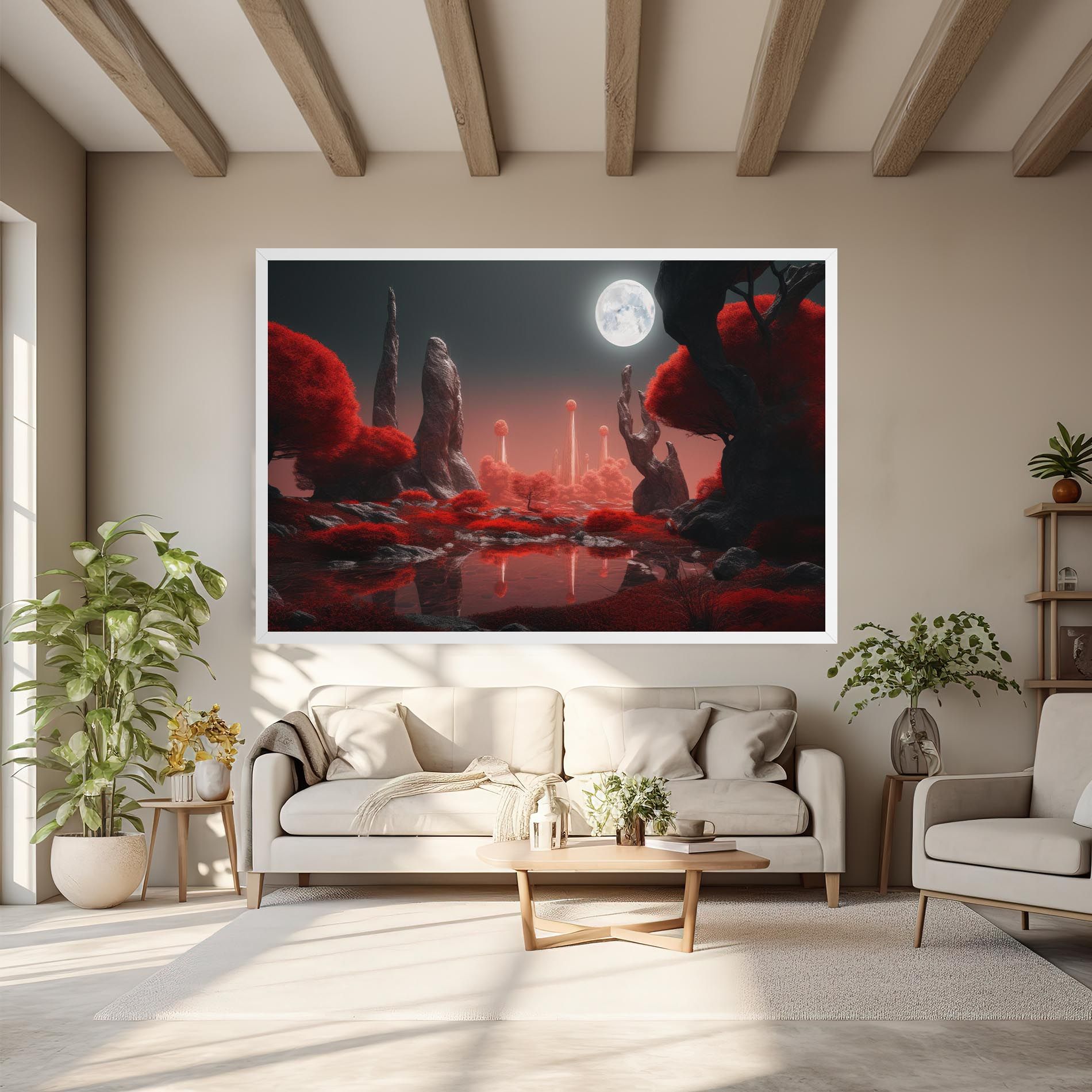 Red Alien Trees mockup 6