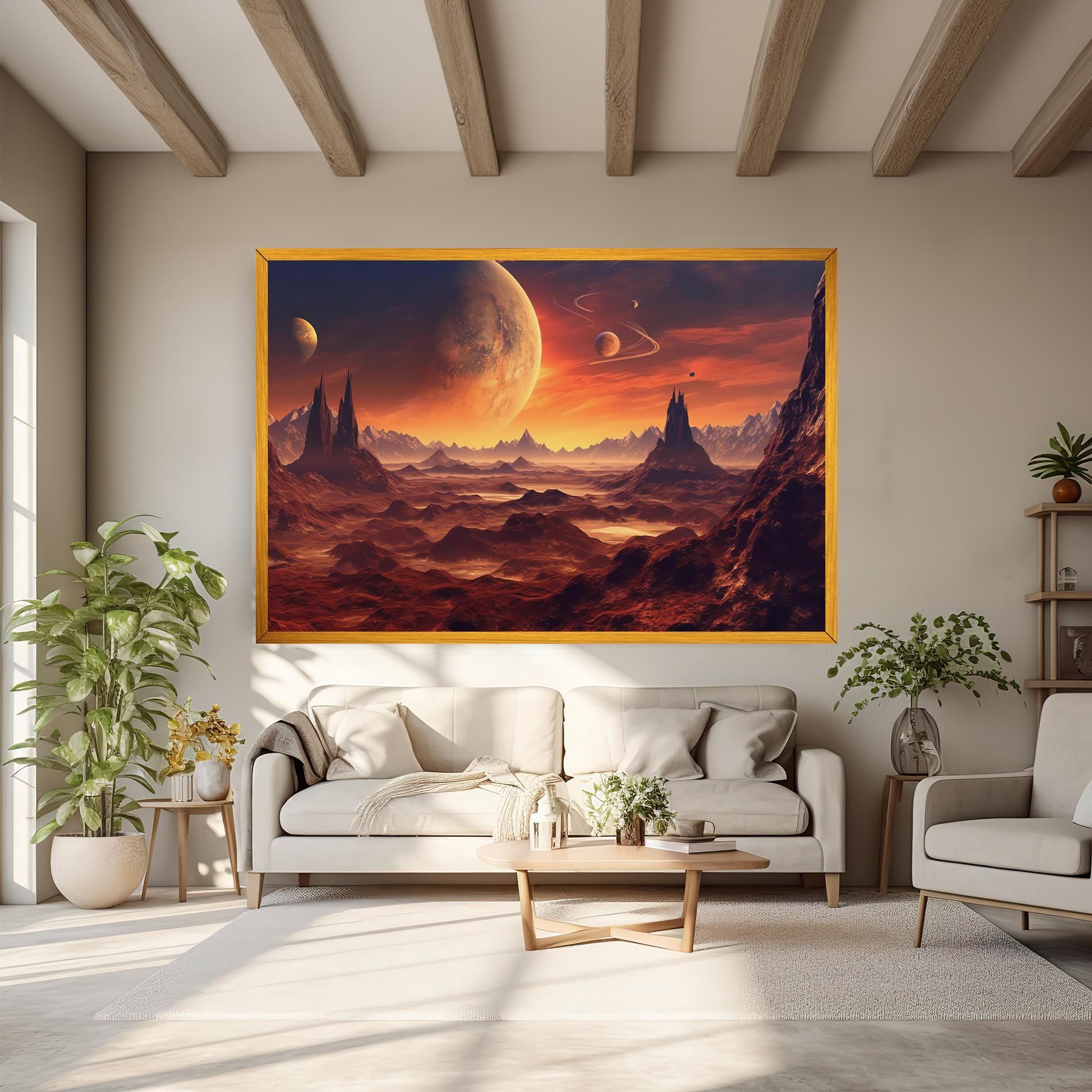 Fiery Orange Sunset mockup 6