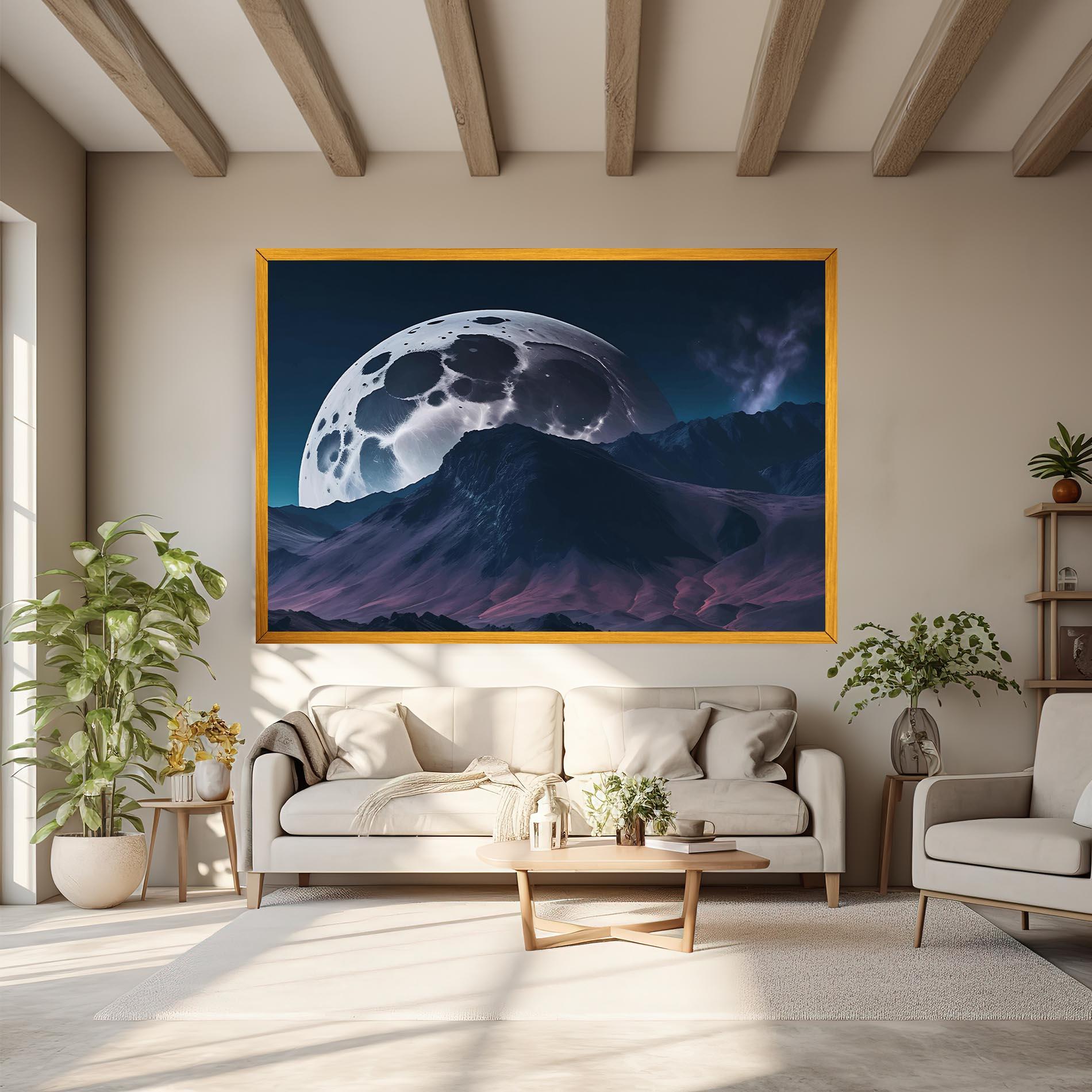 Vászonkép Full Moon Smoke mockup 6