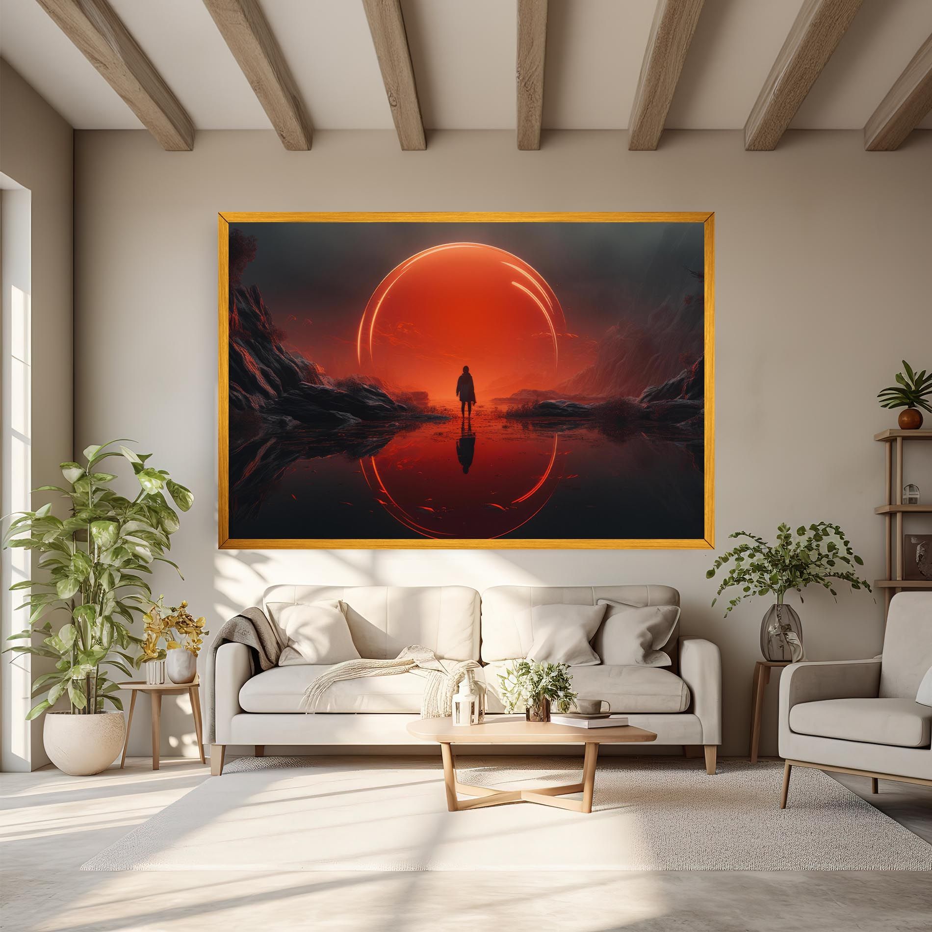 Man Orange Orb mockup 6