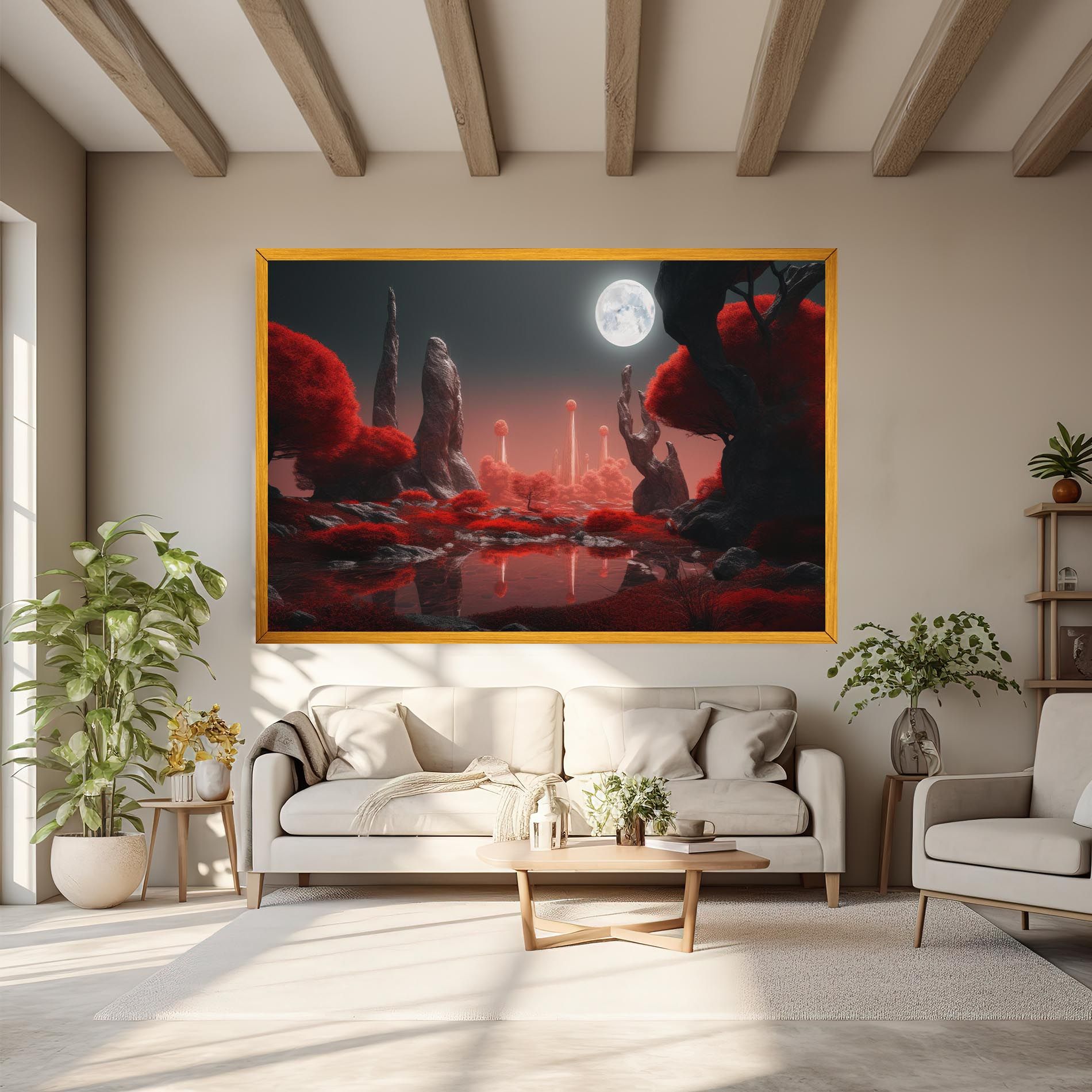 Red Alien Trees mockup 6