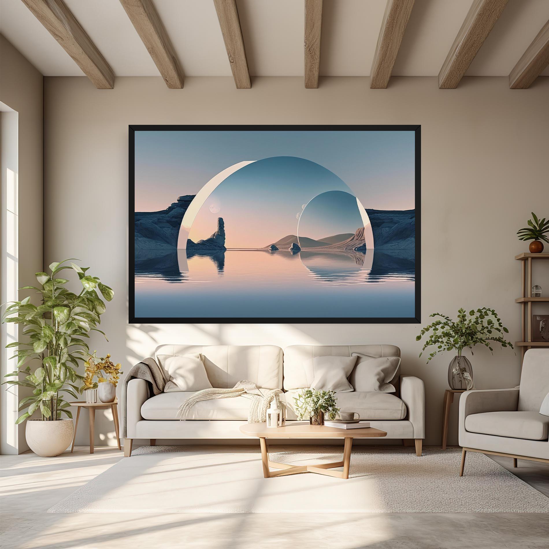 Vászonkép 3d Fantastic Elements mockup 6