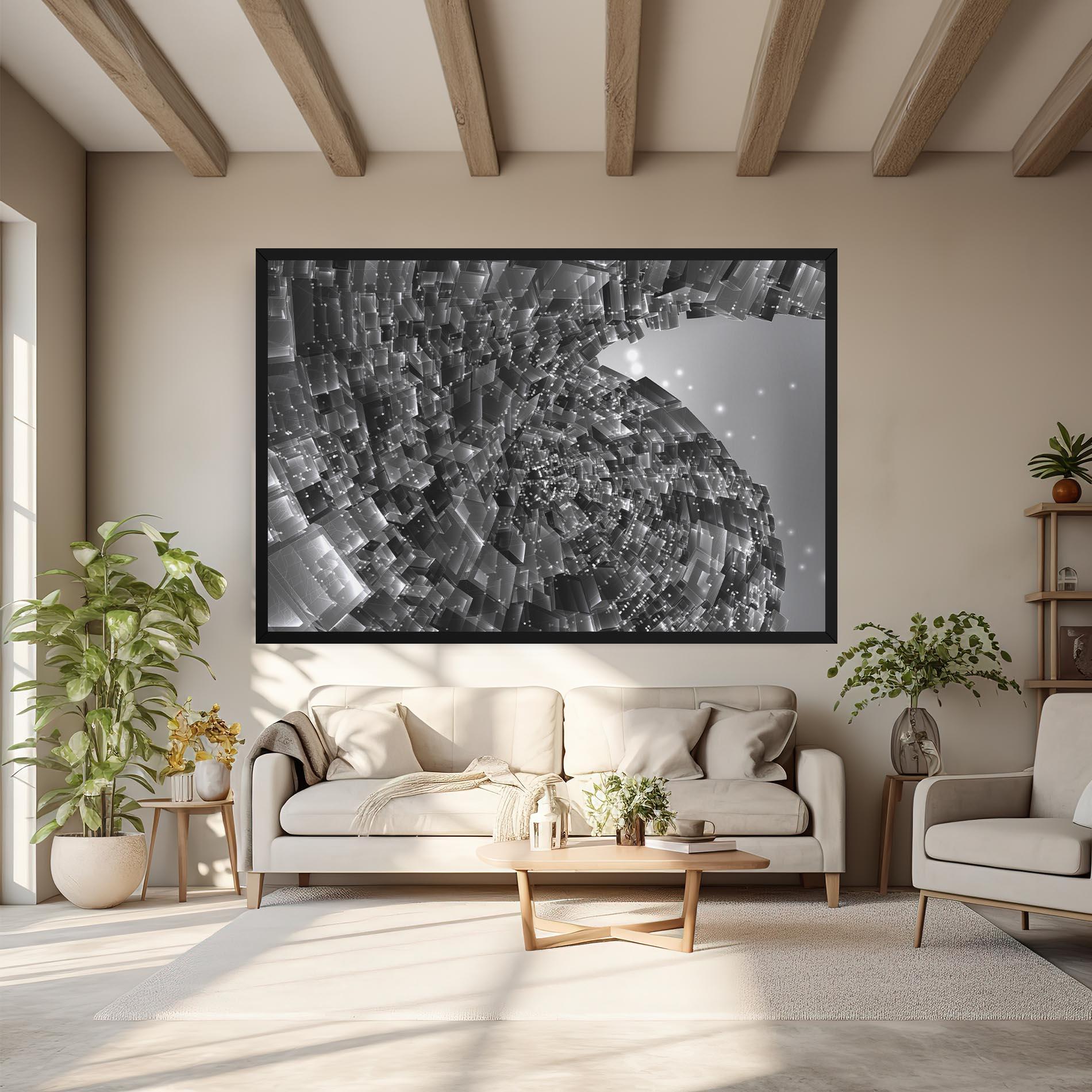 Vászonkép Grey Shape View mockup 6