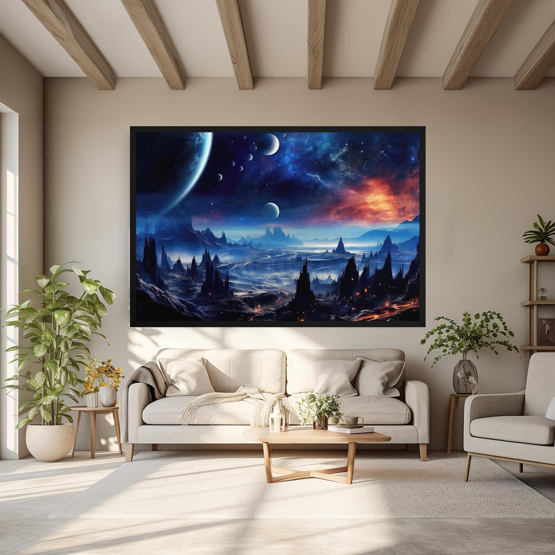 Vászonkép Planets And Stars mockup 6