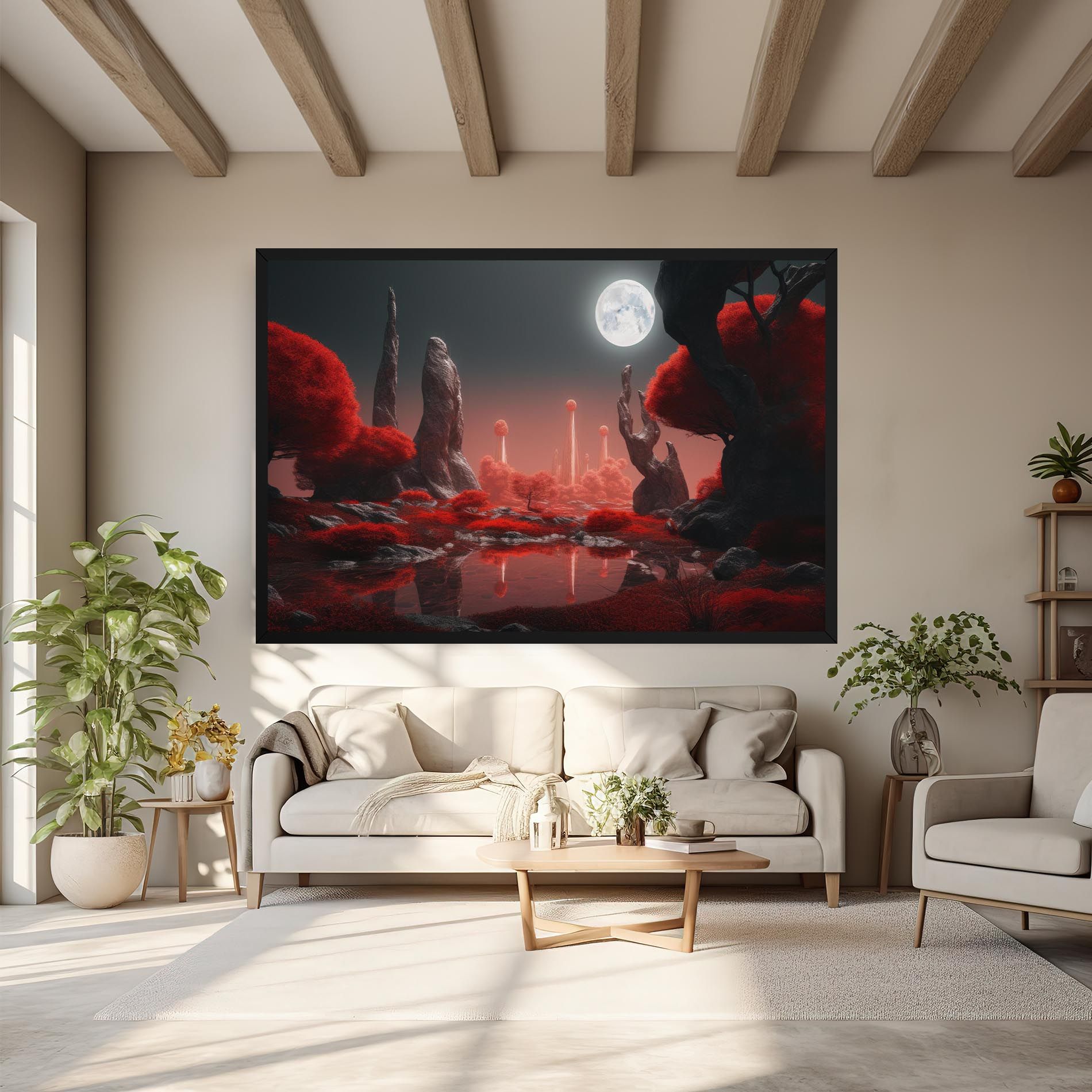 Red Alien Trees mockup 6