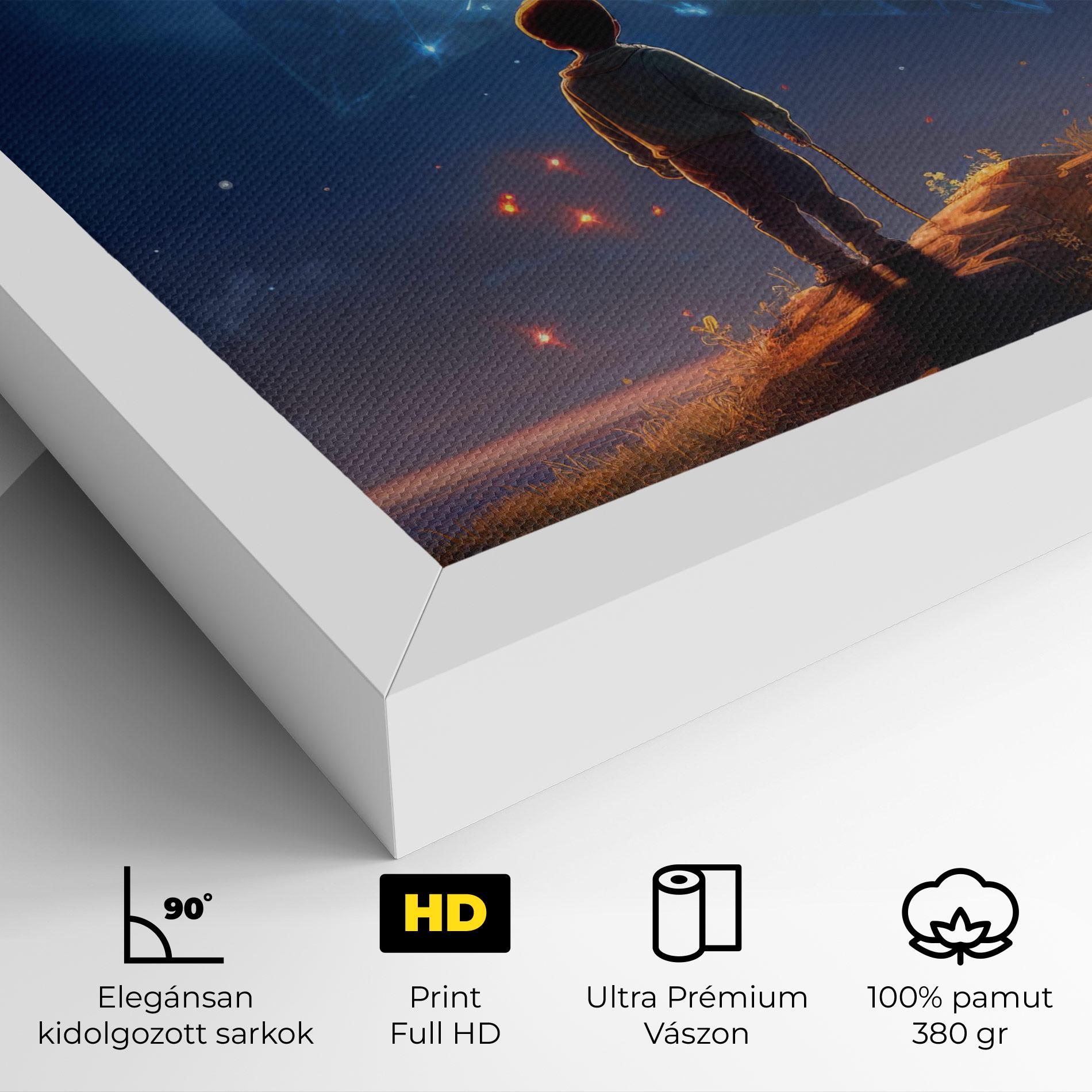 Vászonkép Blue Star Floating mockup 4