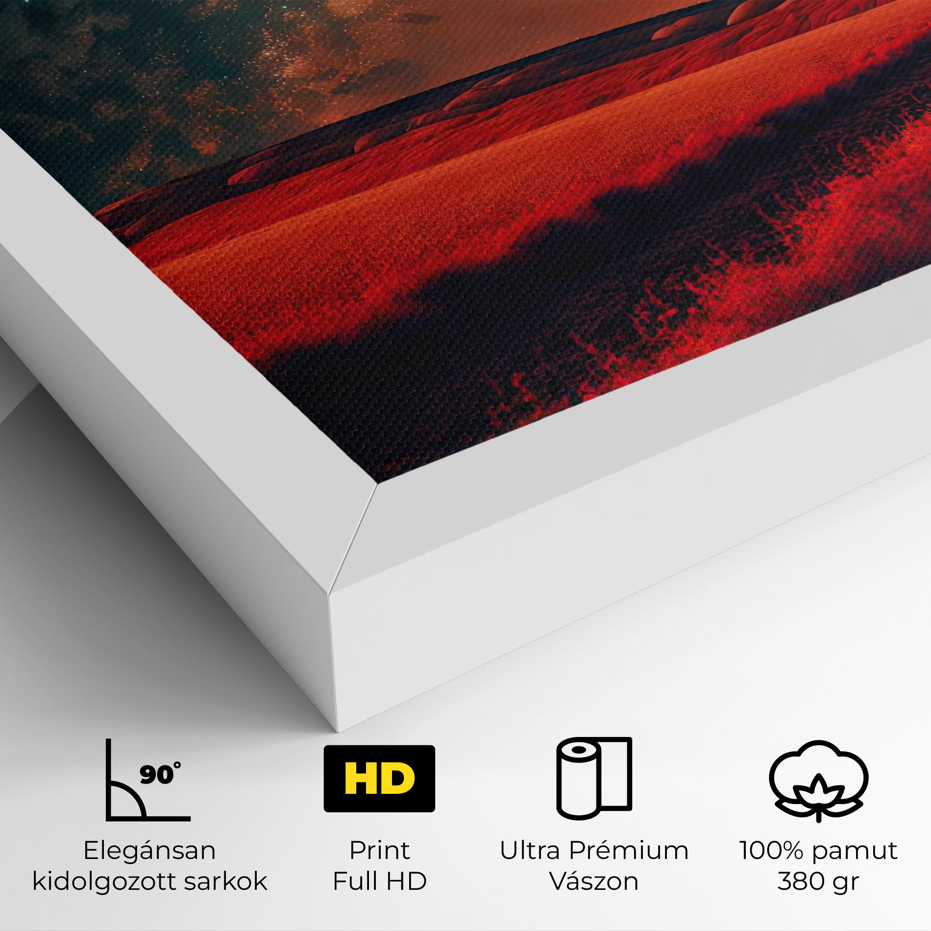 Huge Red Moon mockup 4
