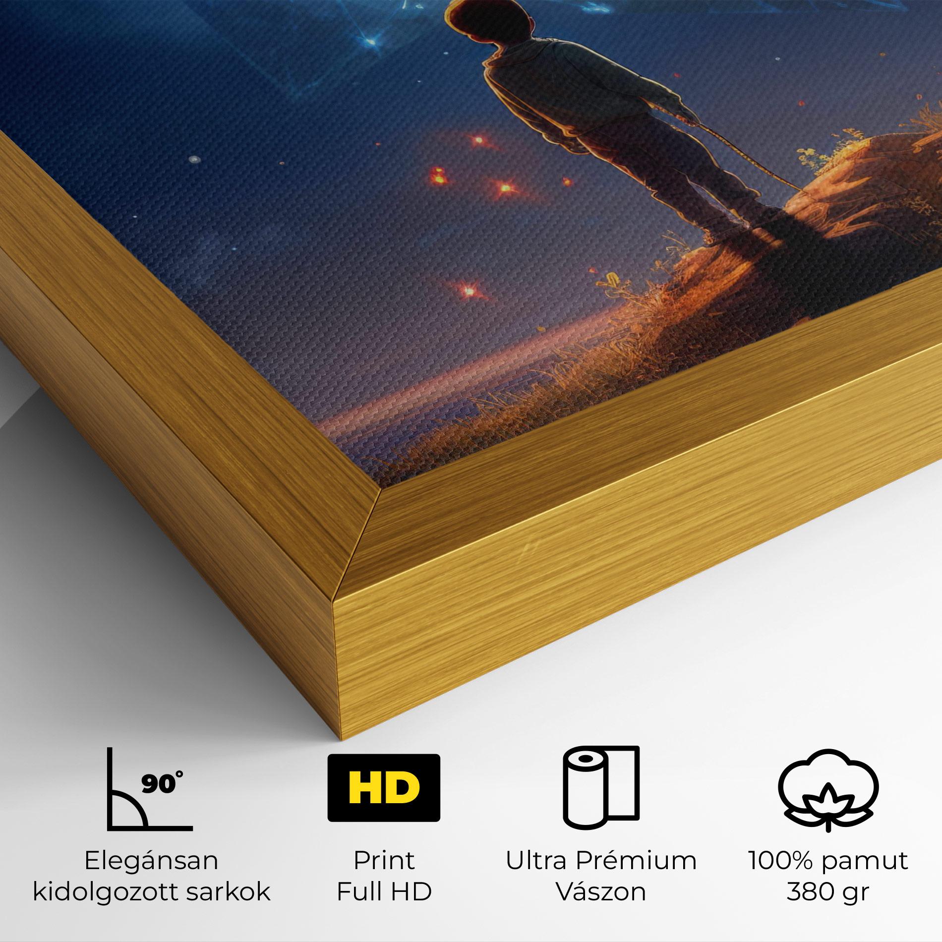 Vászonkép Blue Star Floating mockup 4