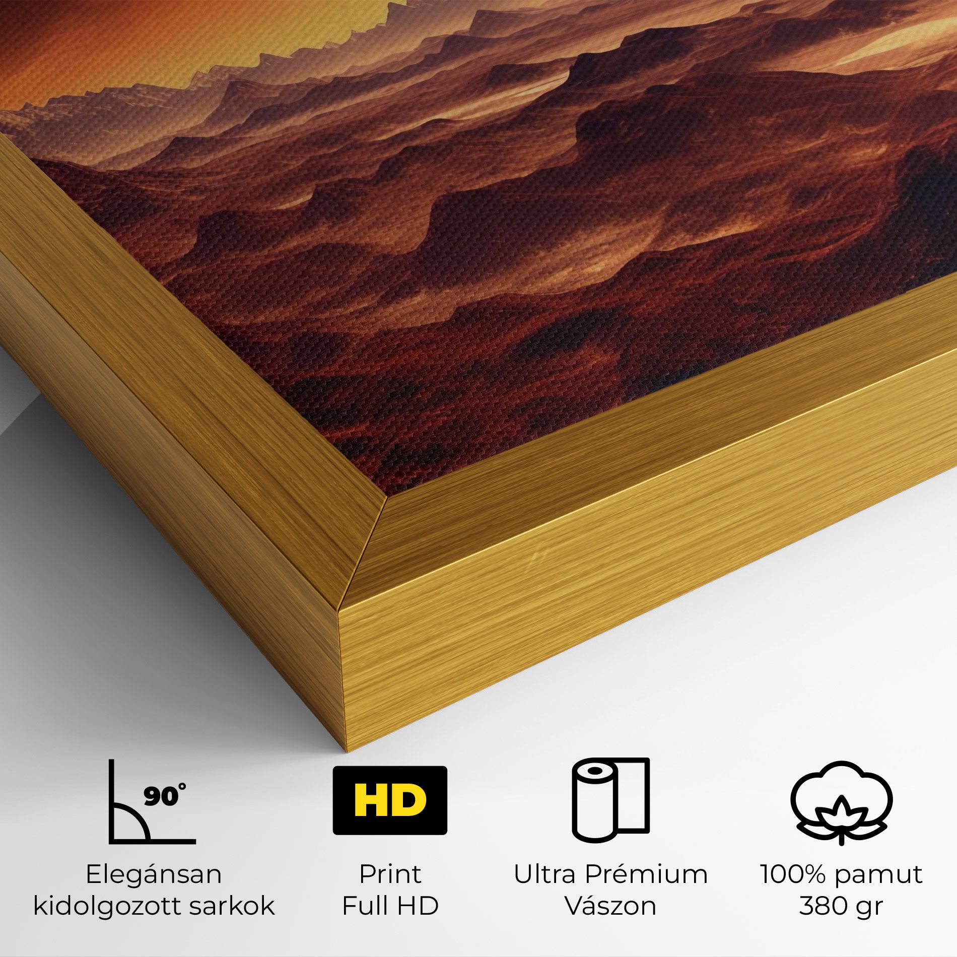Fiery Orange Sunset mockup 4
