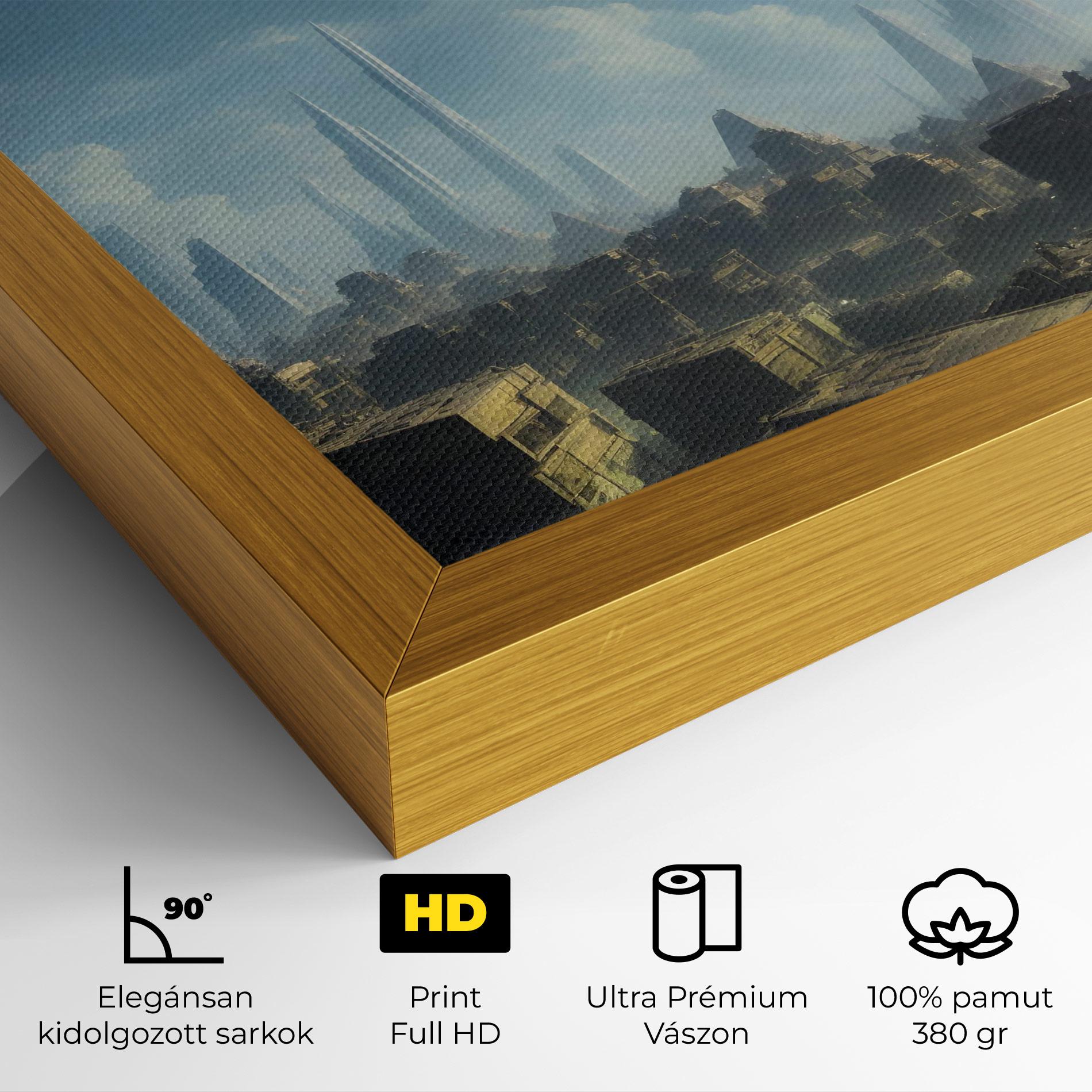 Vászonkép Flying Piramids mockup 4