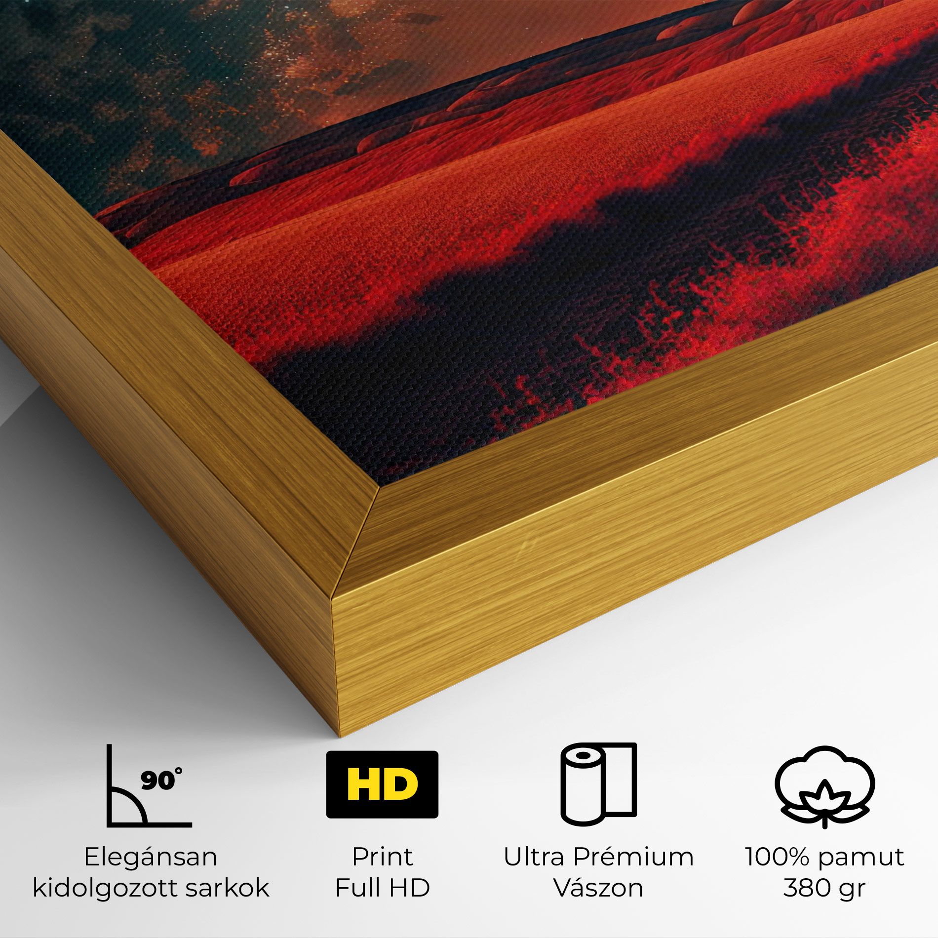 Huge Red Moon mockup 4
