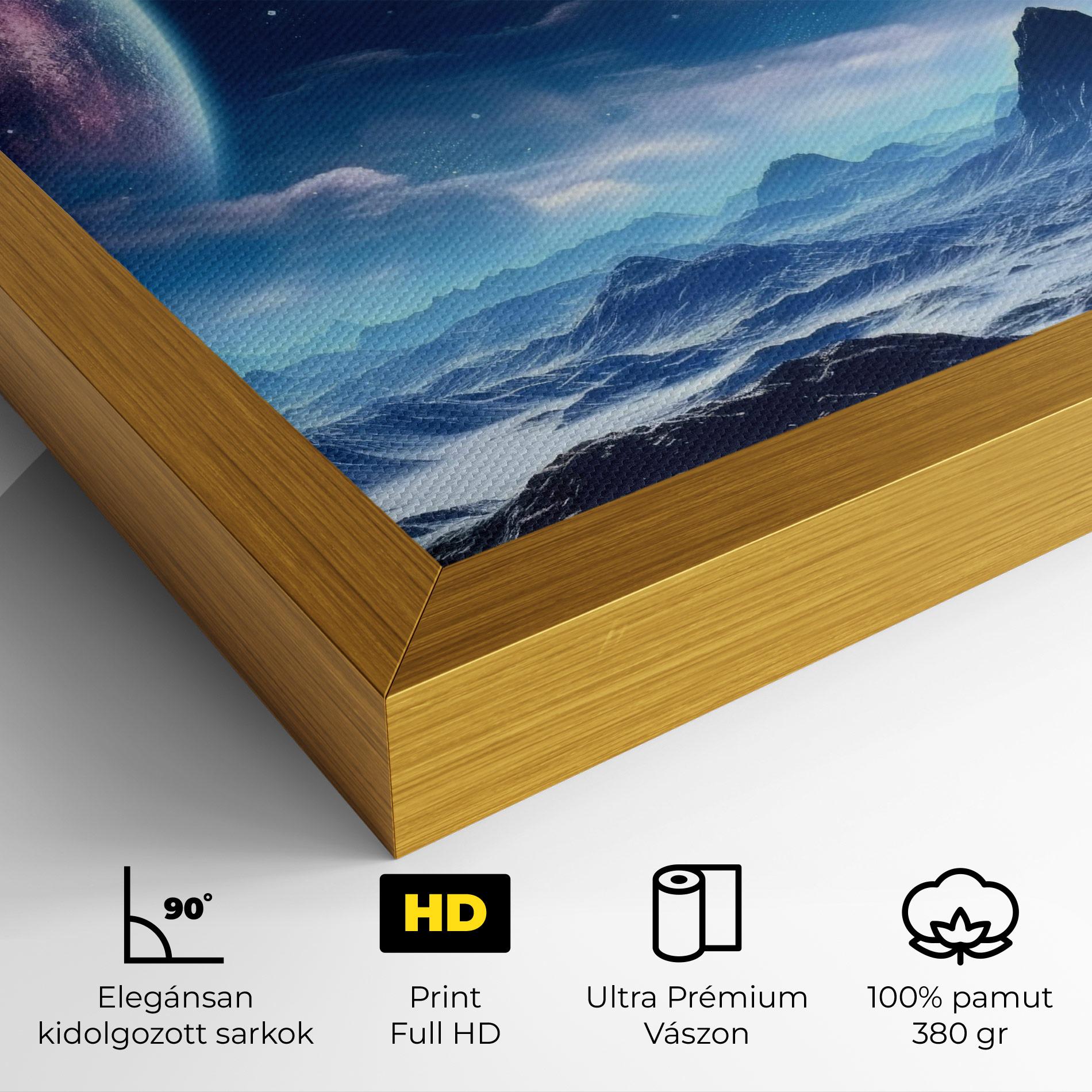 Vászonkép Space Planets And Stars mockup 4