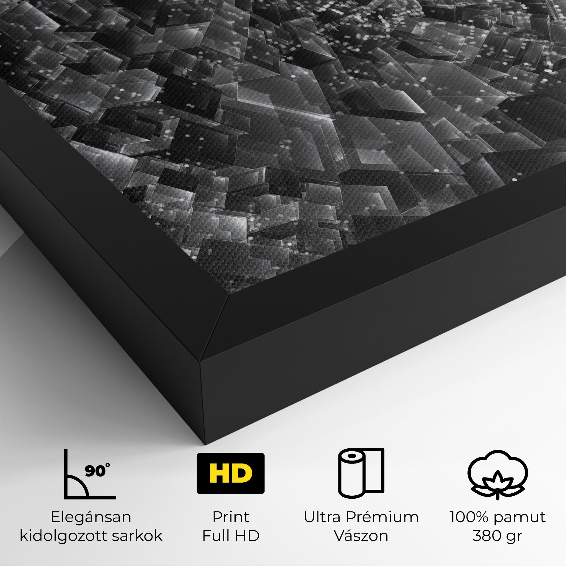 Vászonkép Grey Shape View mockup 4