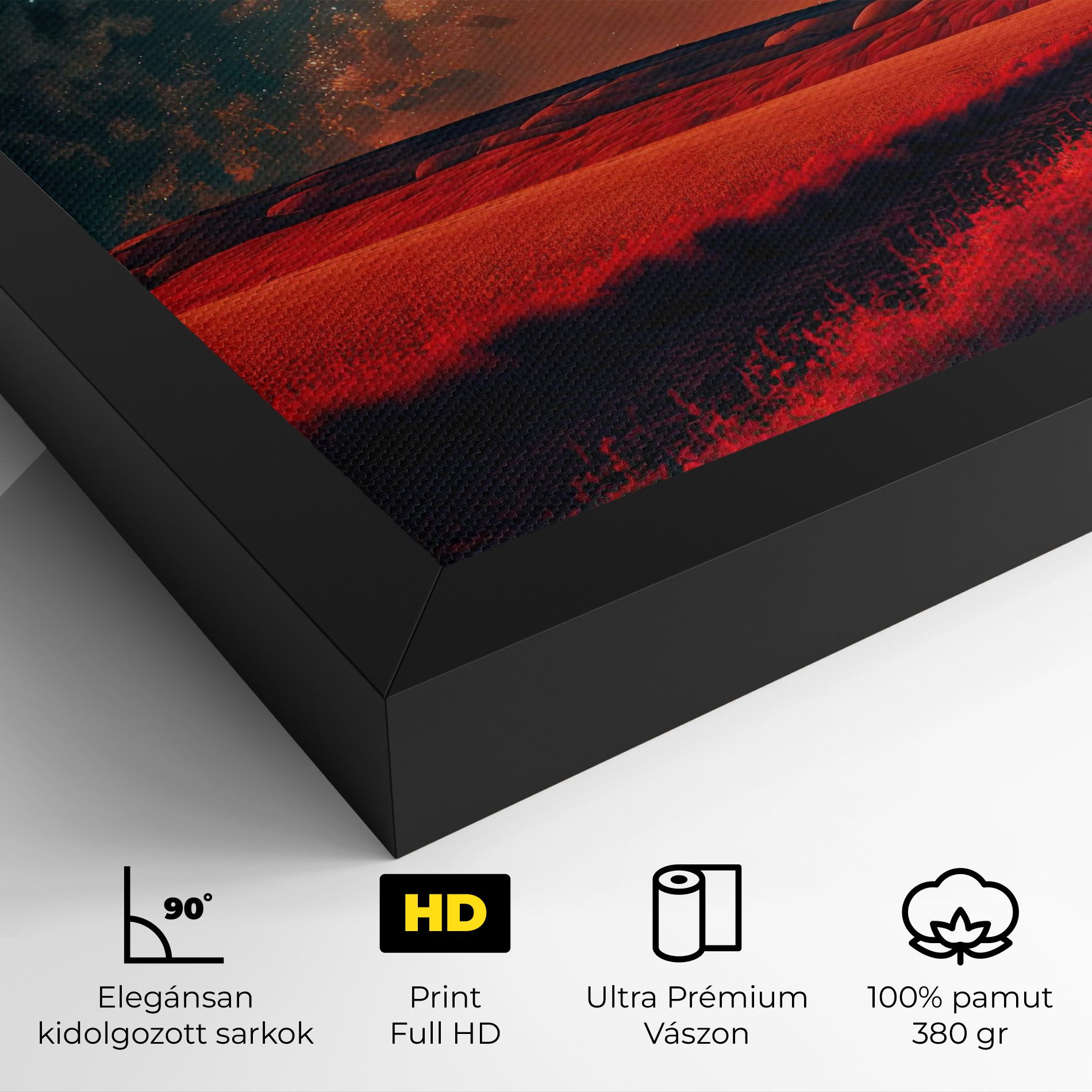 Huge Red Moon mockup 4