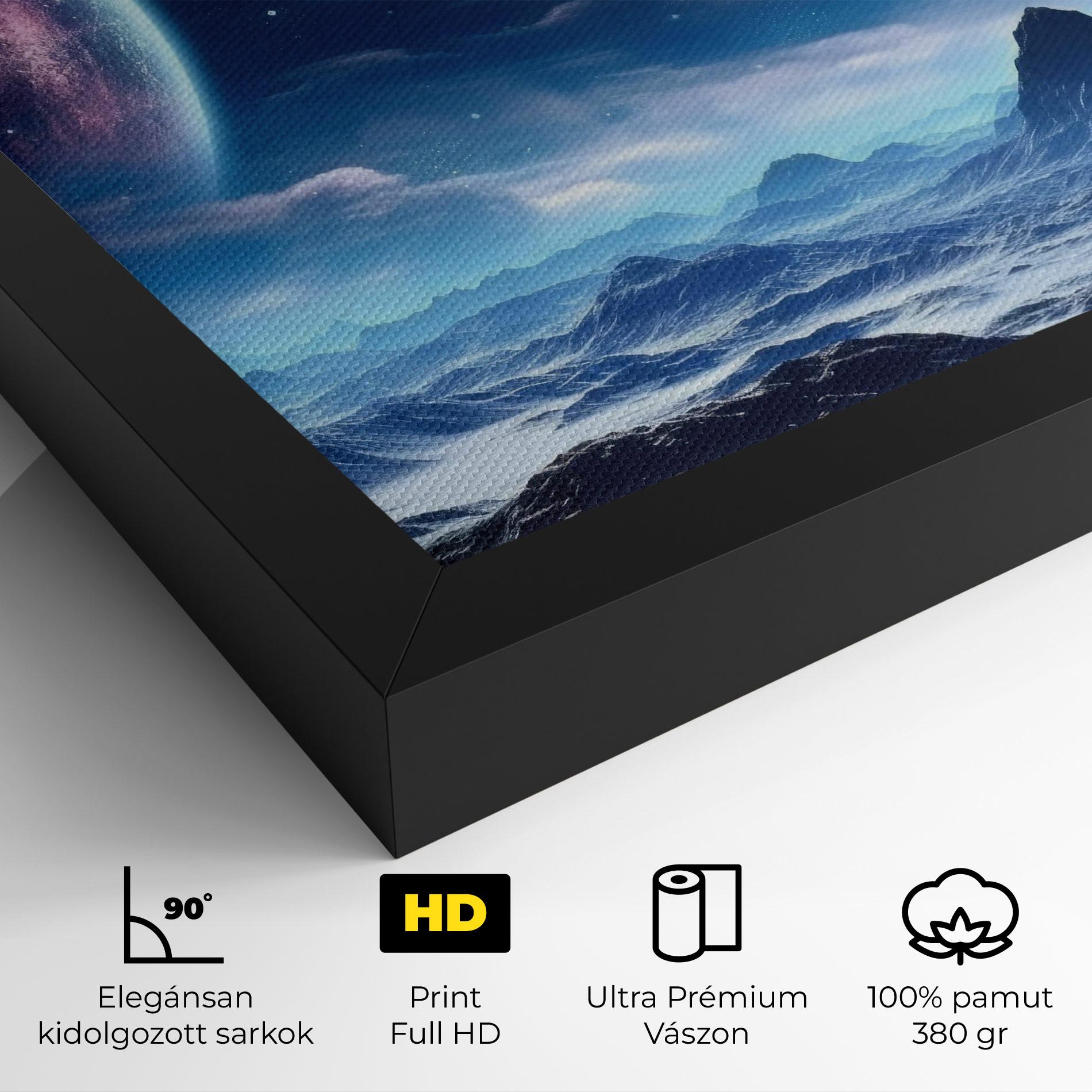 Vászonkép Space Planets And Stars mockup 4