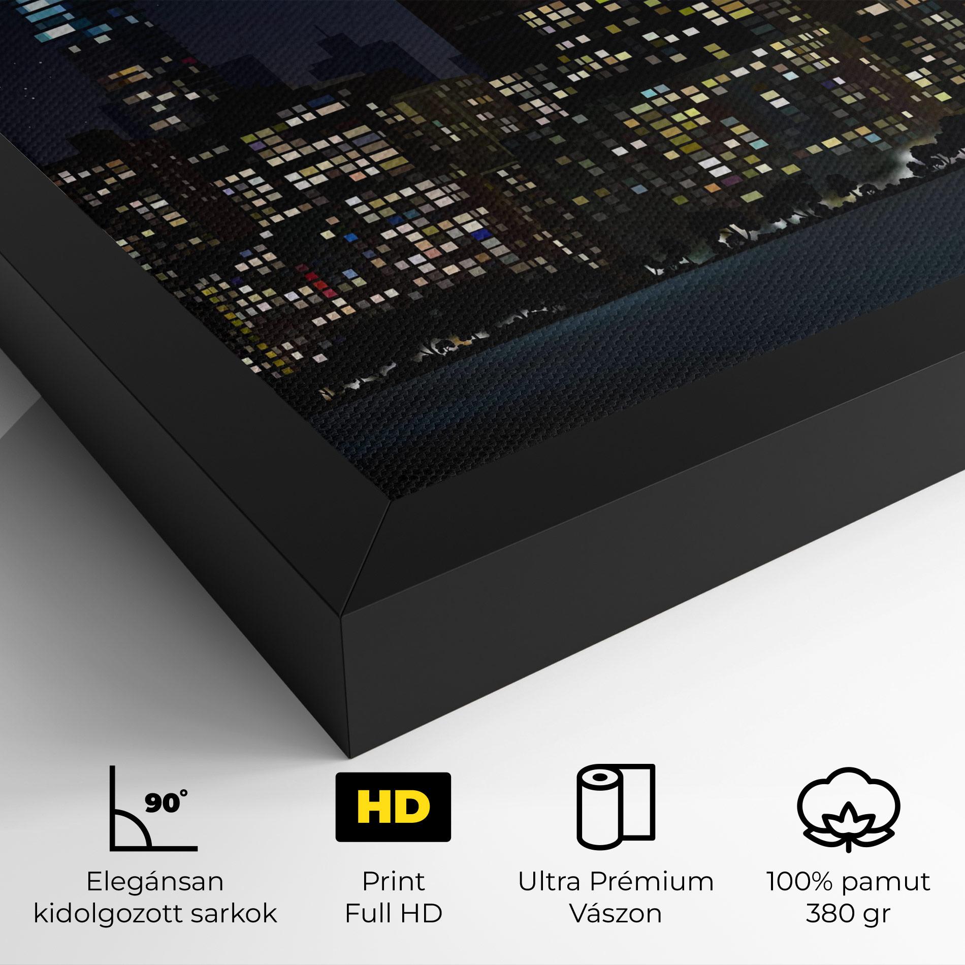 Vászonkép Urban City Night mockup 4