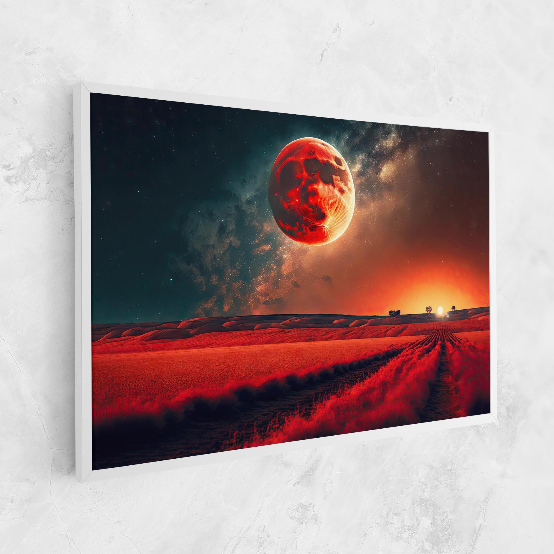 Vászonkép Huge Red Moon mockup 1