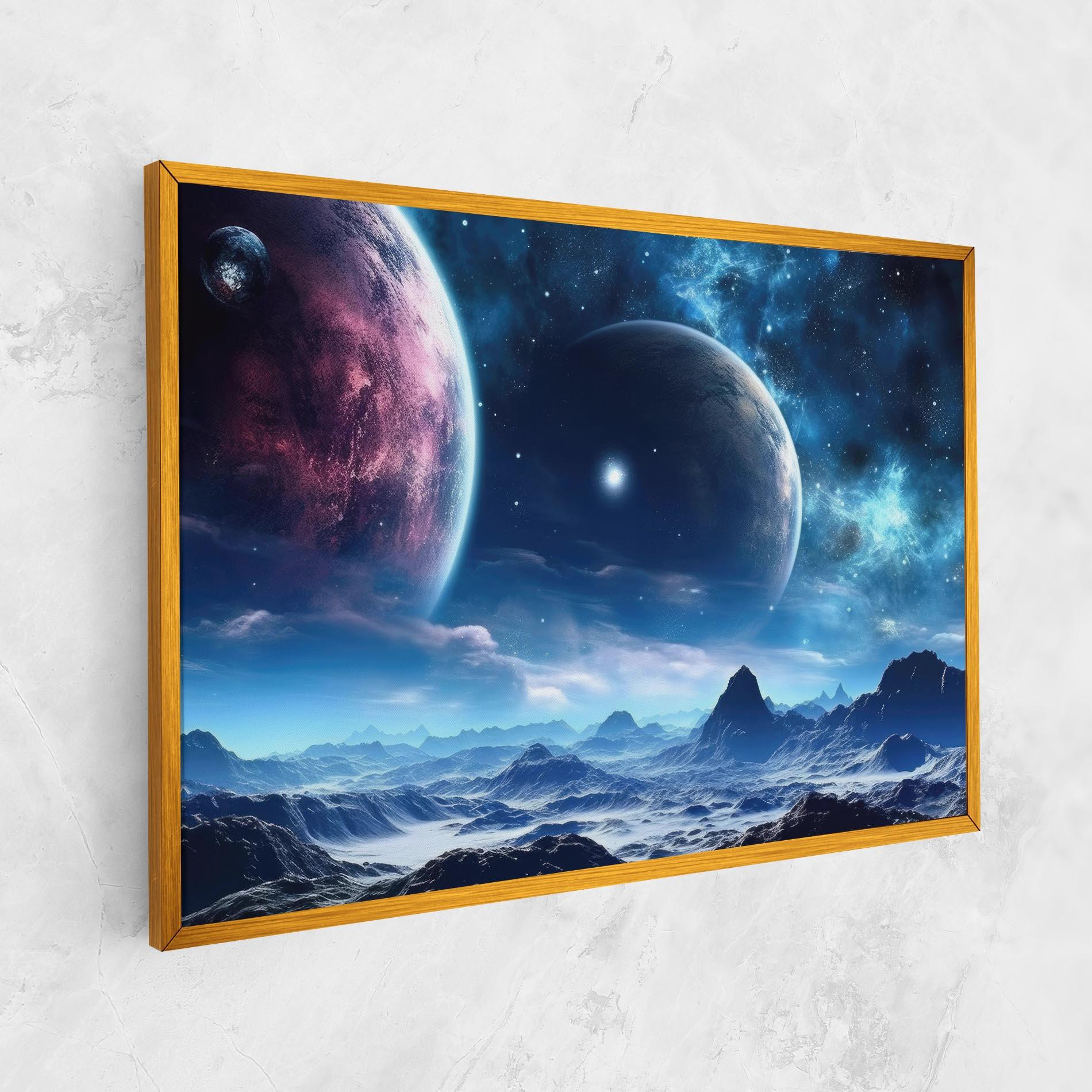 Vászonkép Space Planets And Stars mockup 1