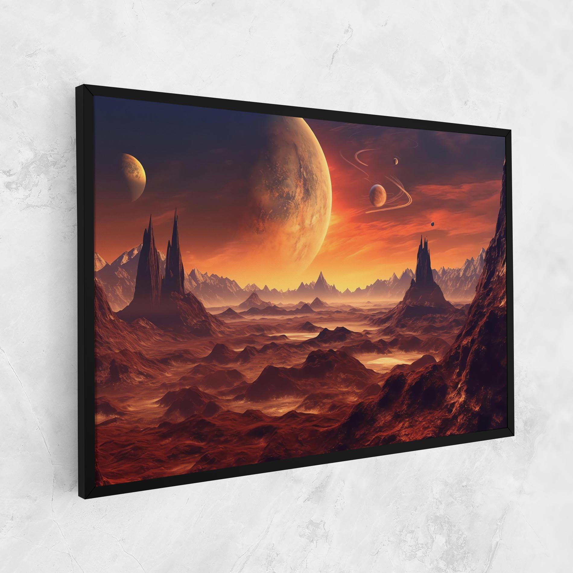 Vászonkép Fiery Orange Sunset mockup 1