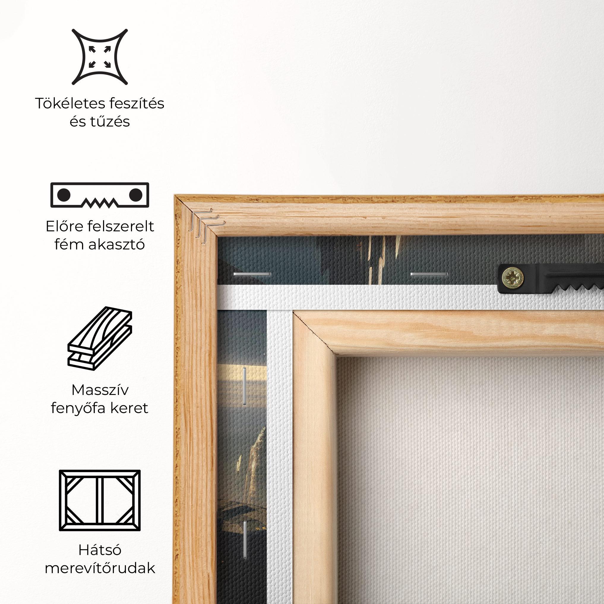 Vászonkép Fantasy Futuristic Cityscape mockup 5