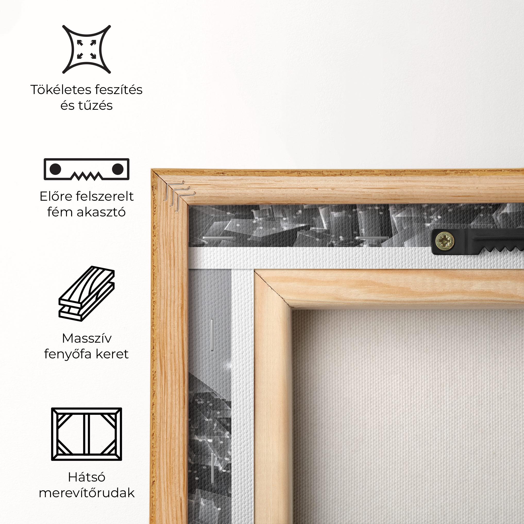 Vászonkép Grey Shape View mockup 5