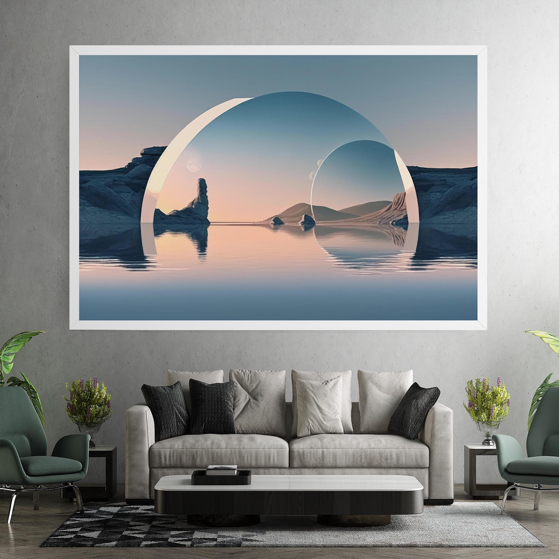 Vászonkép 3d Fantastic Elements mockup 7