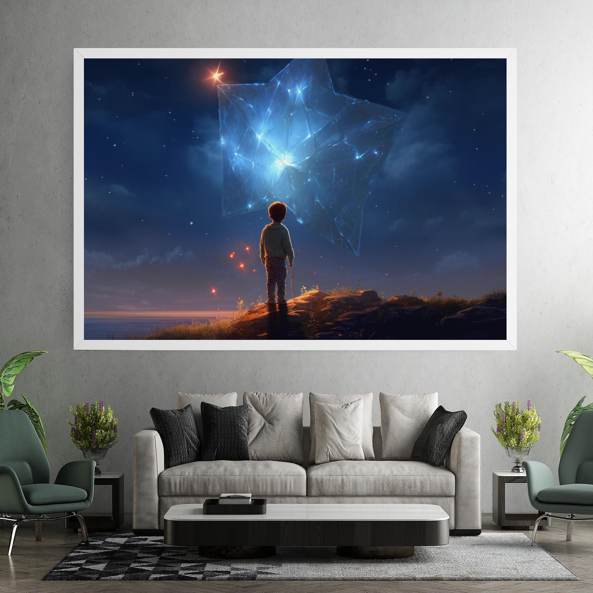Blue Star Floating mockup 7