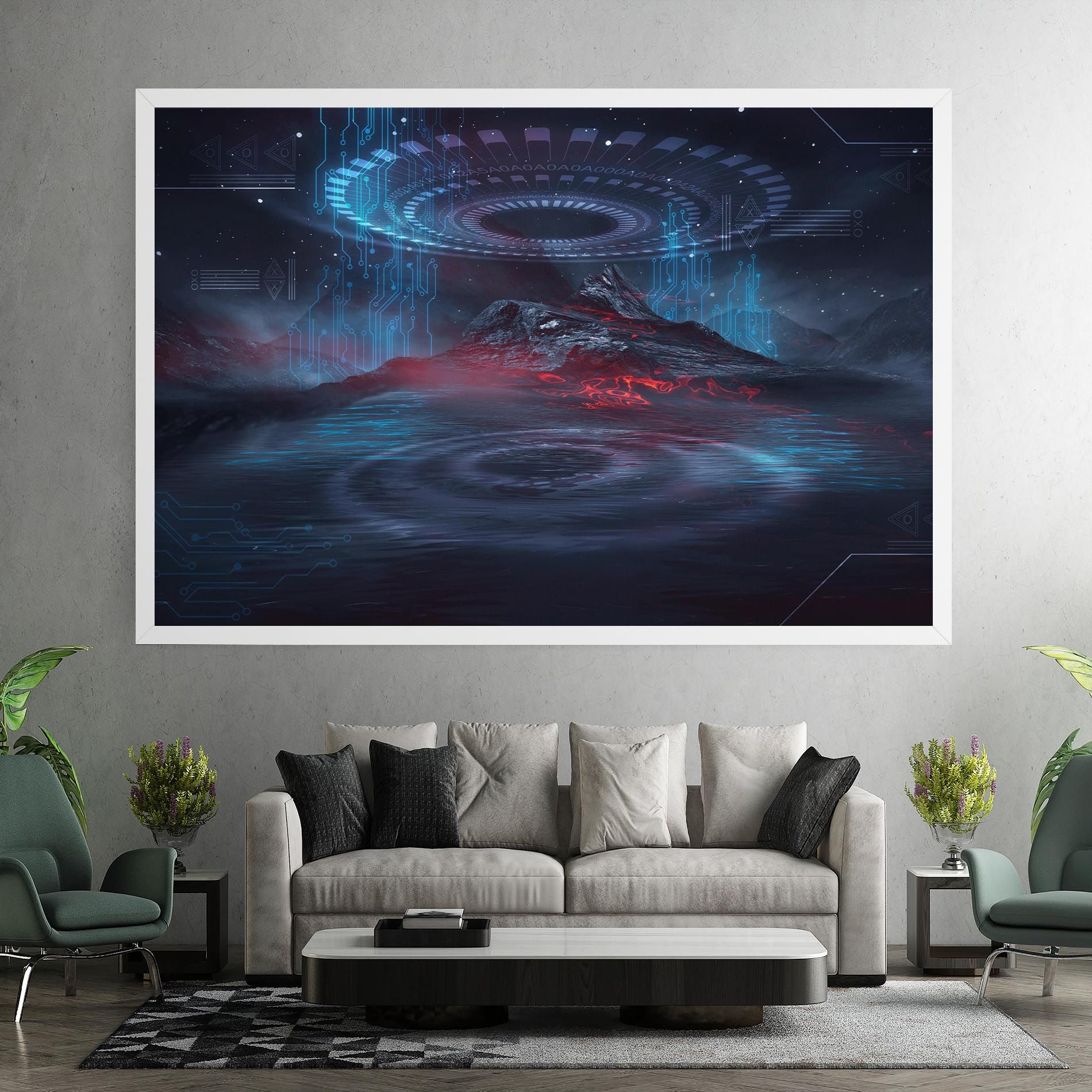 Neon Space Galaxy mockup 7