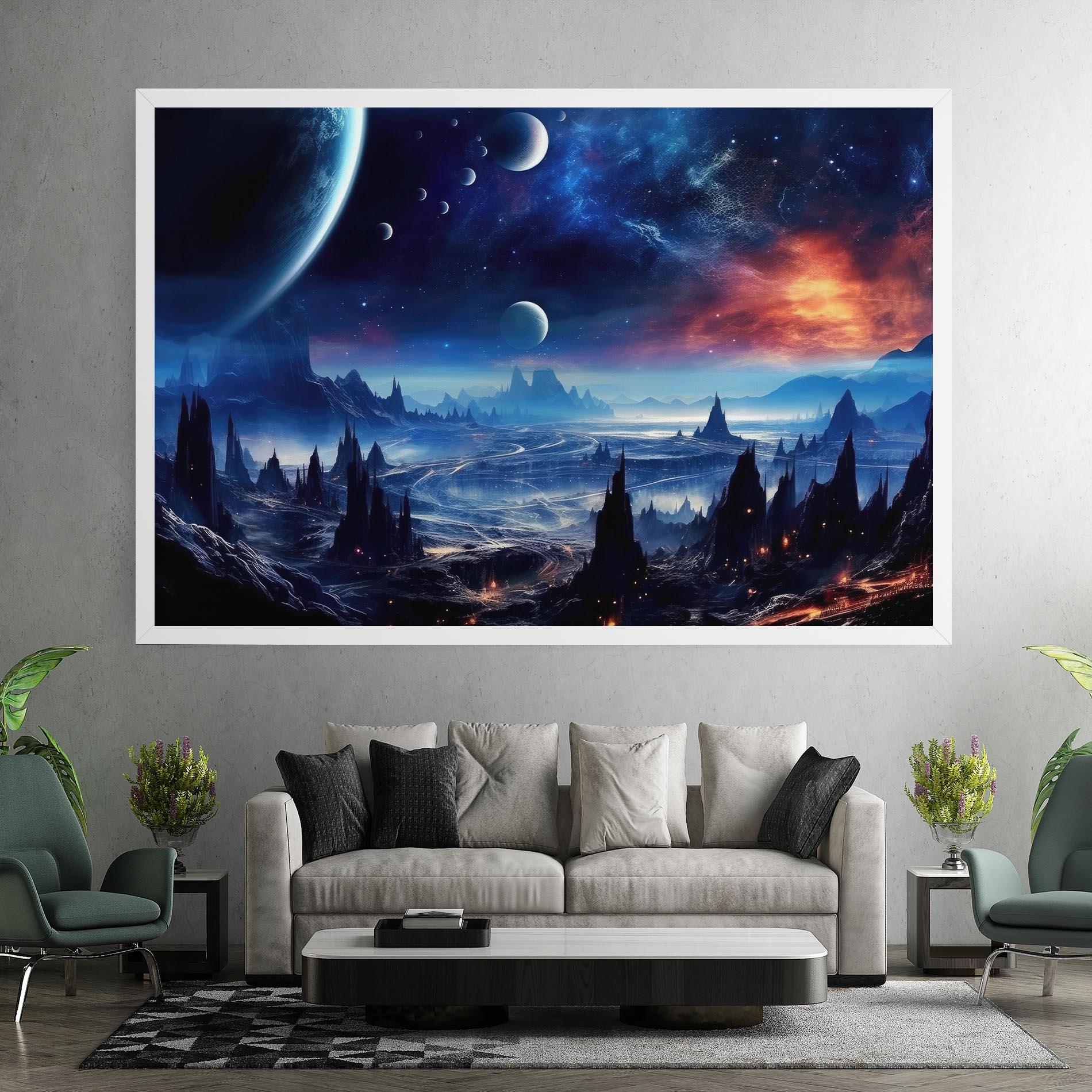 Vászonkép Planets And Stars mockup 7