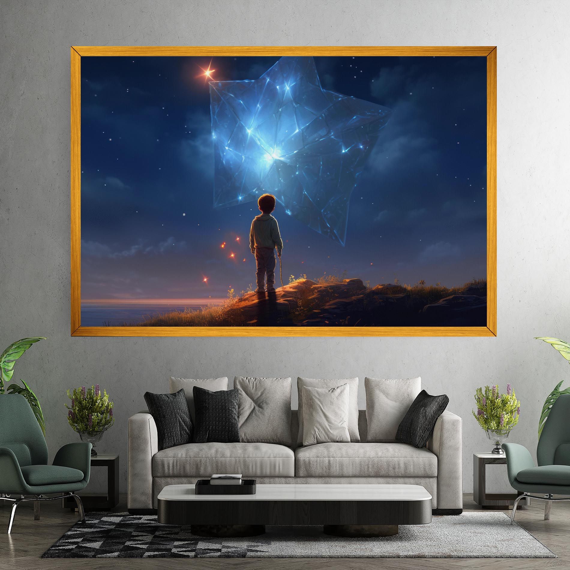 Blue Star Floating mockup 7
