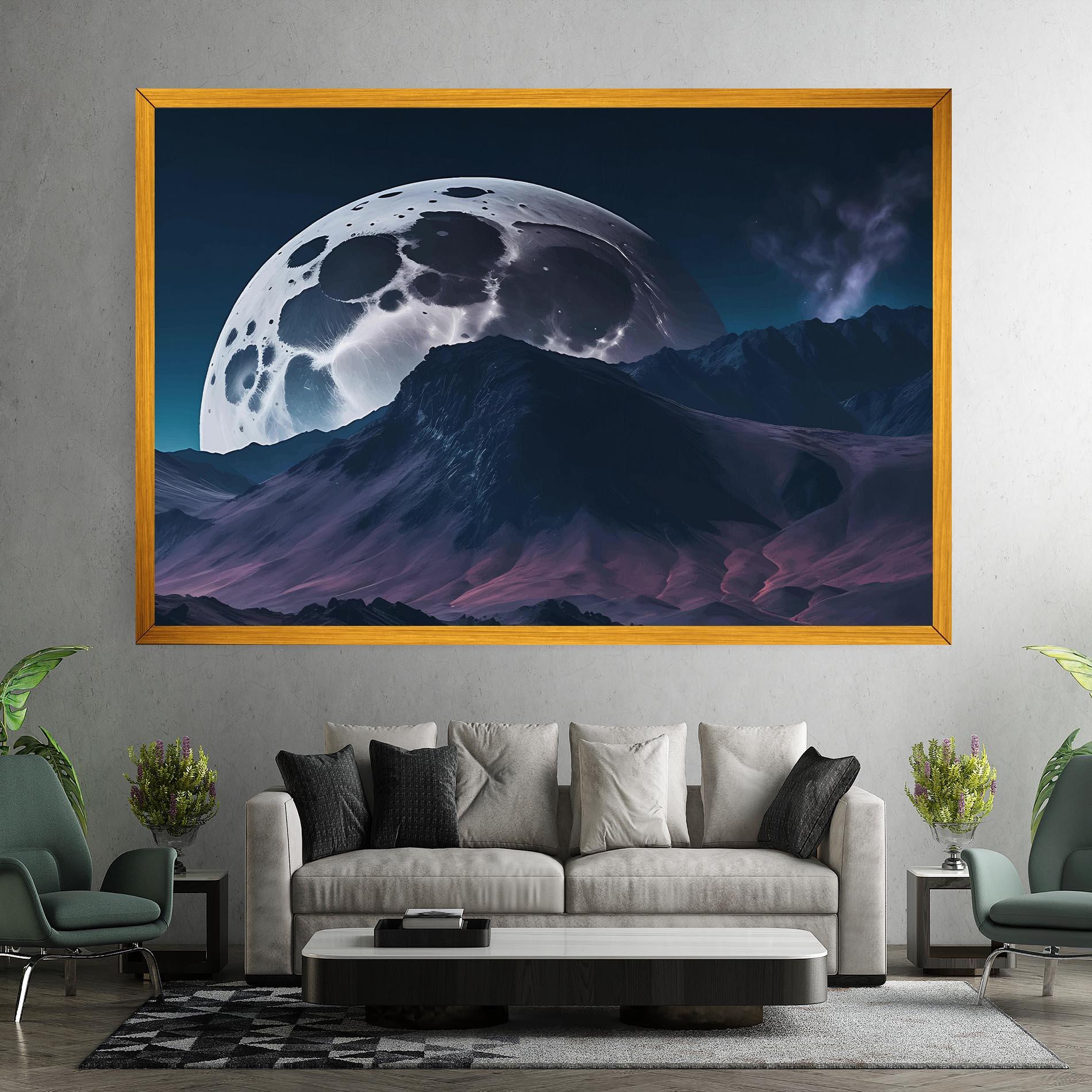 Vászonkép Full Moon Smoke mockup 7