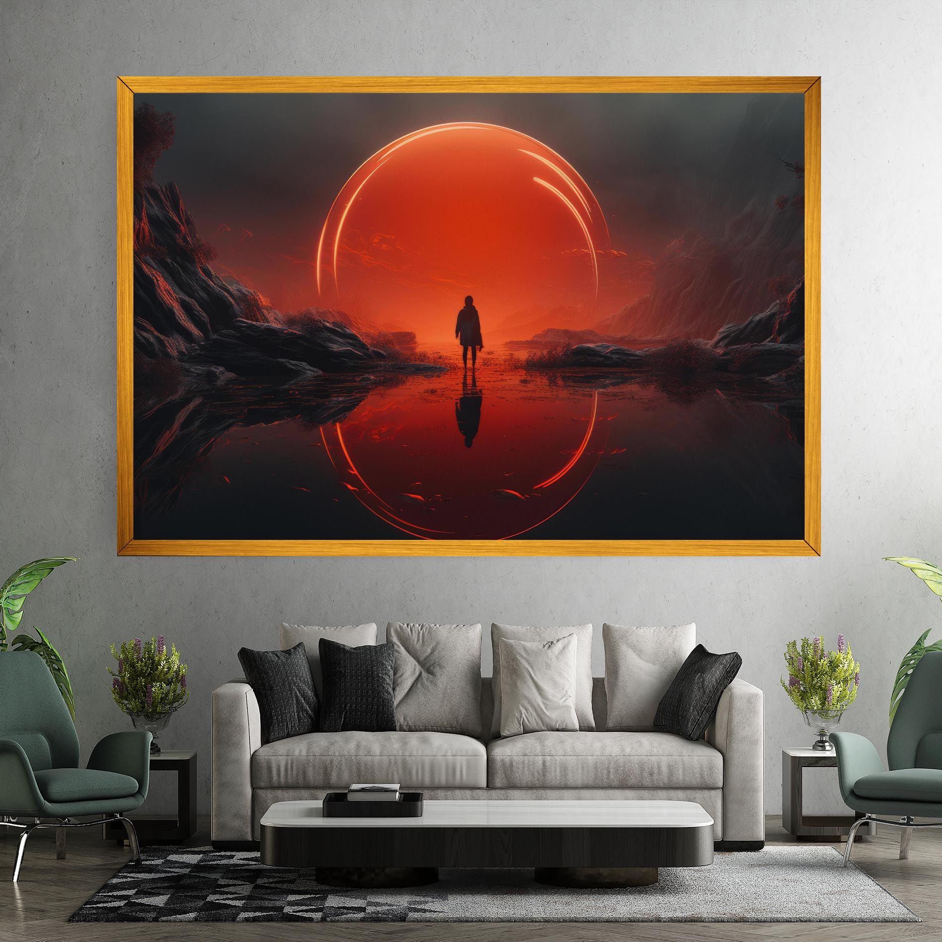 Man Orange Orb mockup 7