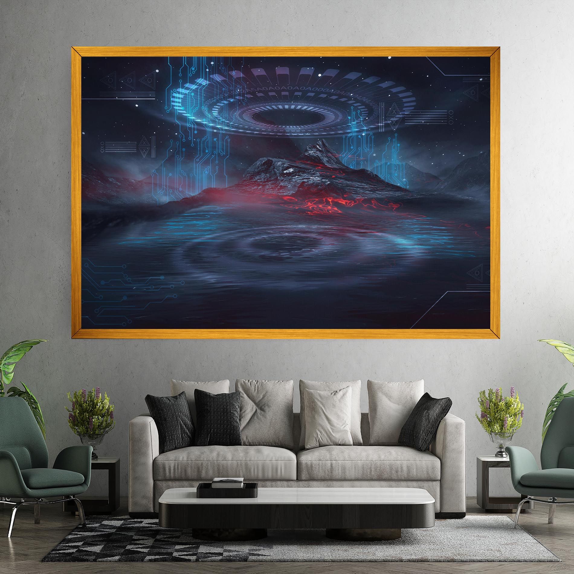 Neon Space Galaxy mockup 7
