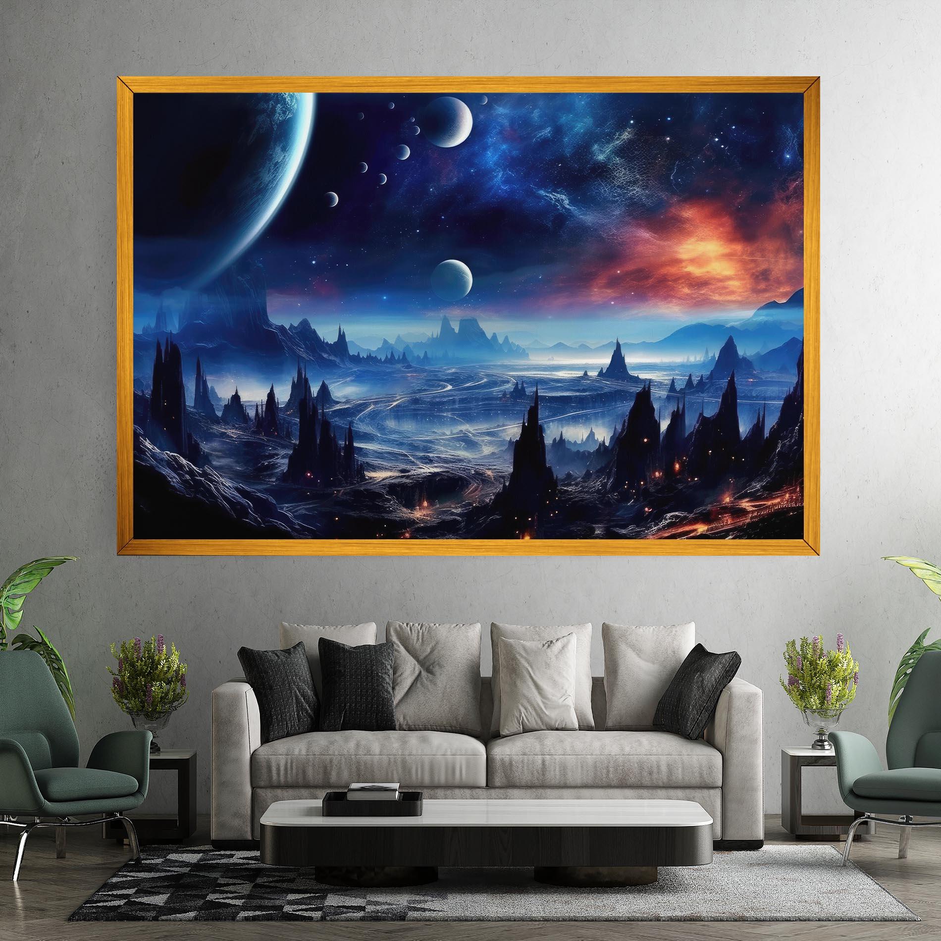 Vászonkép Planets And Stars mockup 7